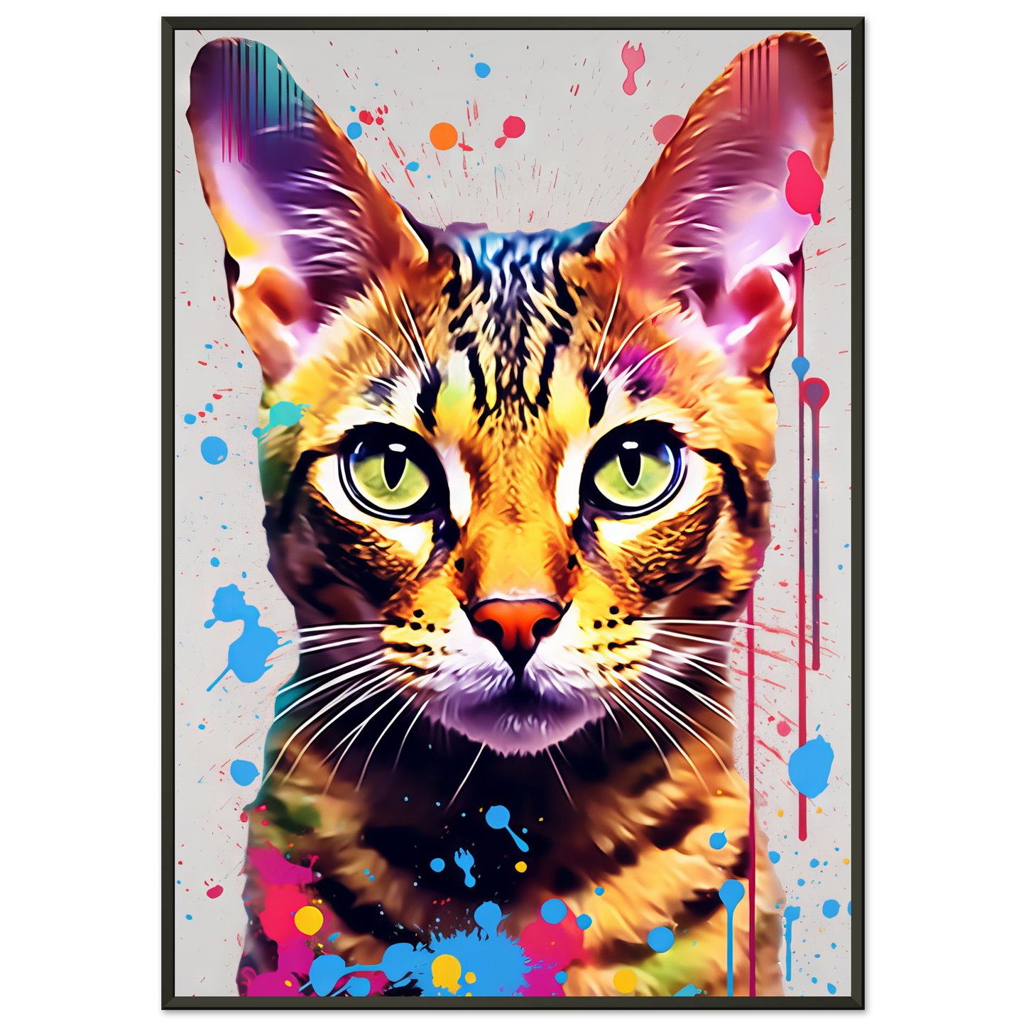 Cat Bengal Pop Art (CAT61)