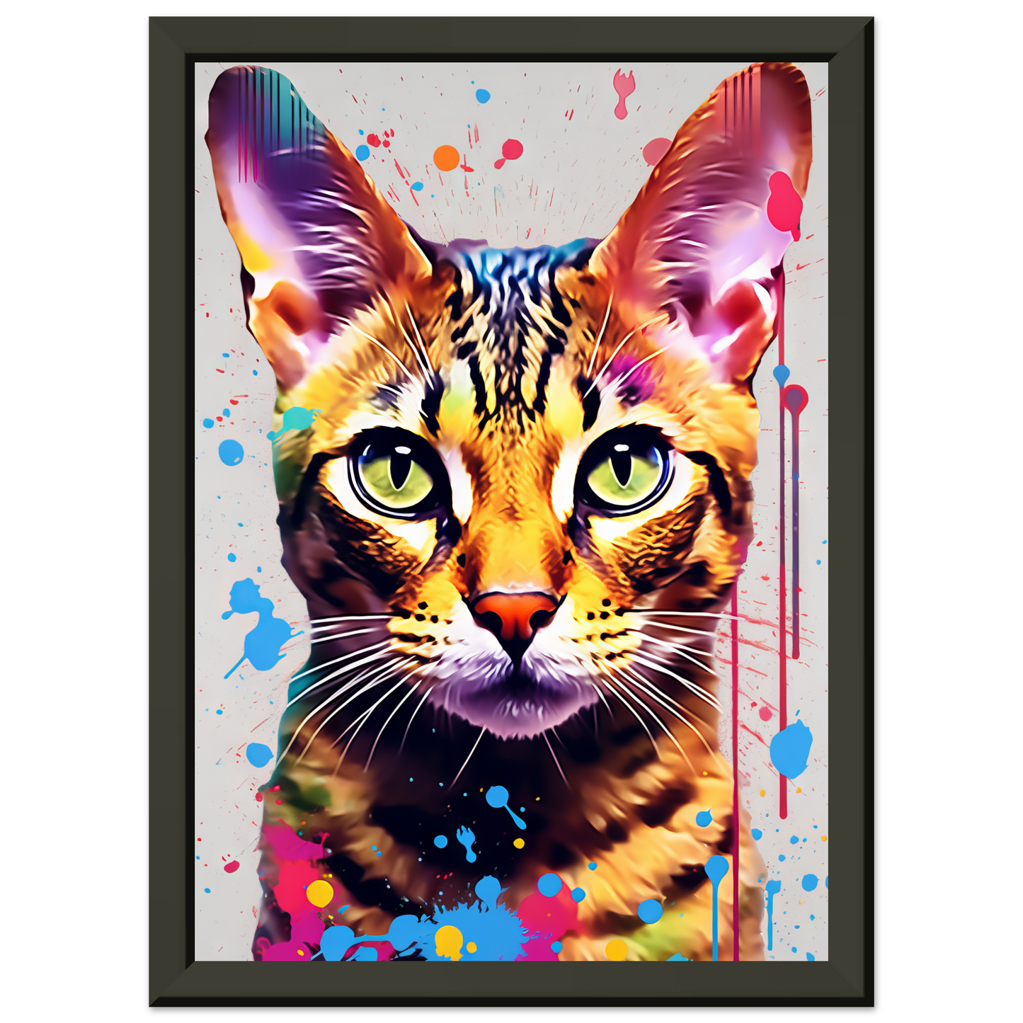 Cat Bengal Pop Art (CAT61)