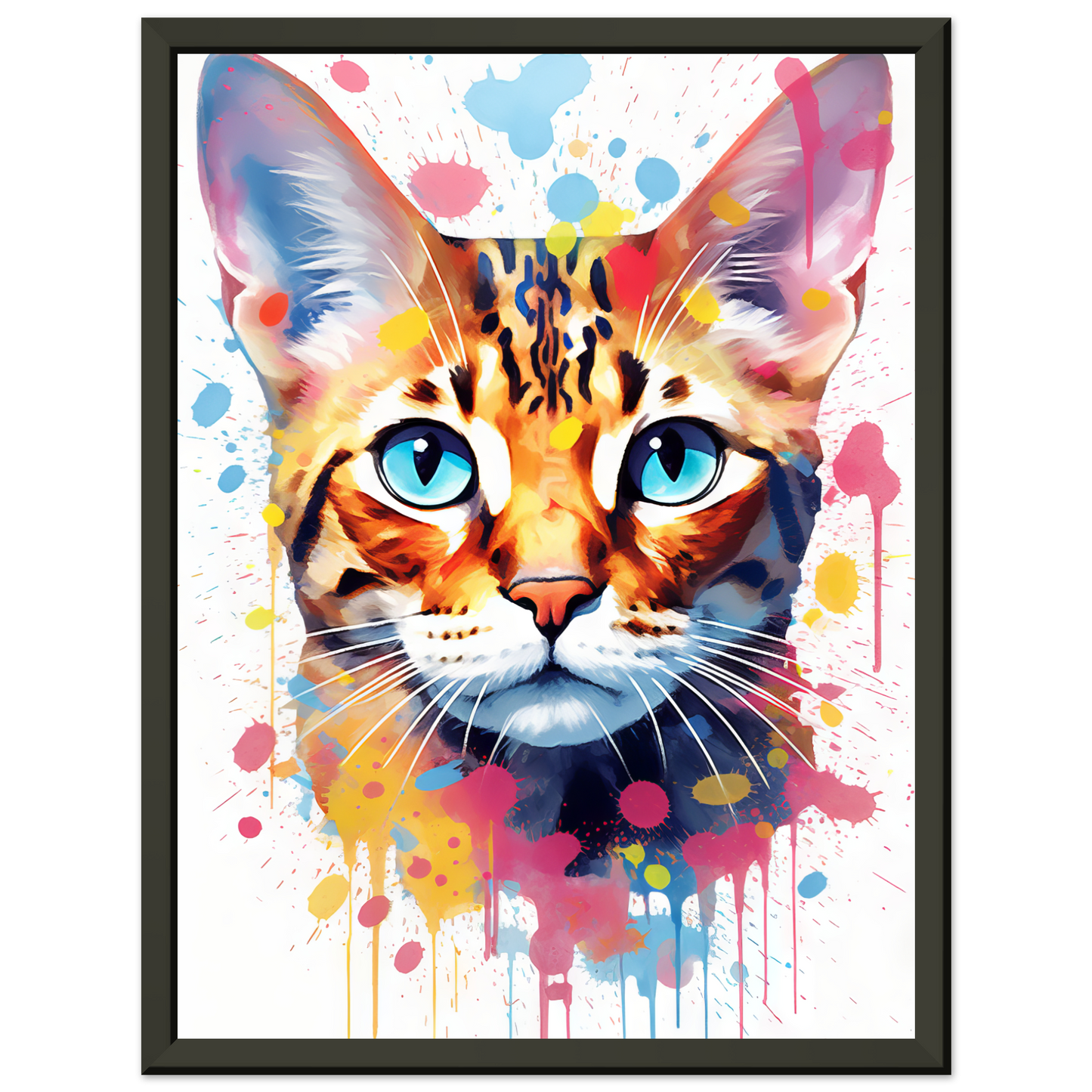 Cat Bengal Pop Art (CAT62)