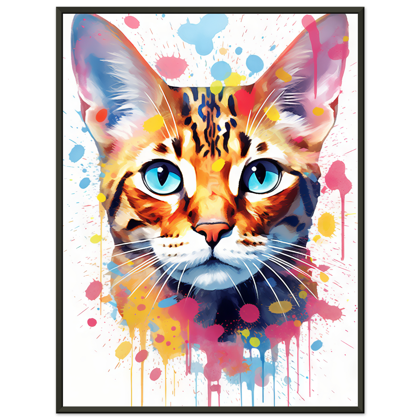 Cat Bengal Pop Art (CAT62)