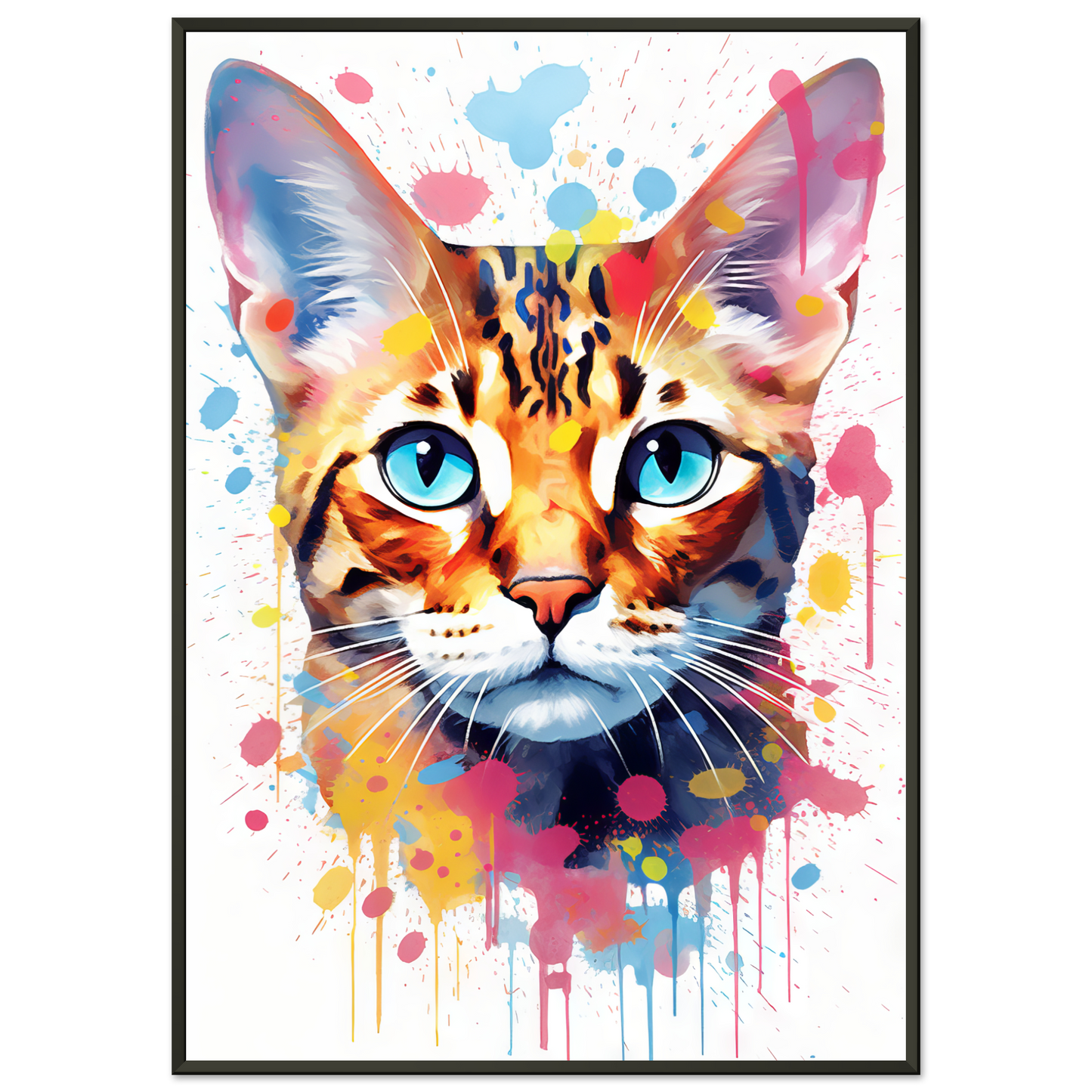 Cat Bengal Pop Art (CAT62)