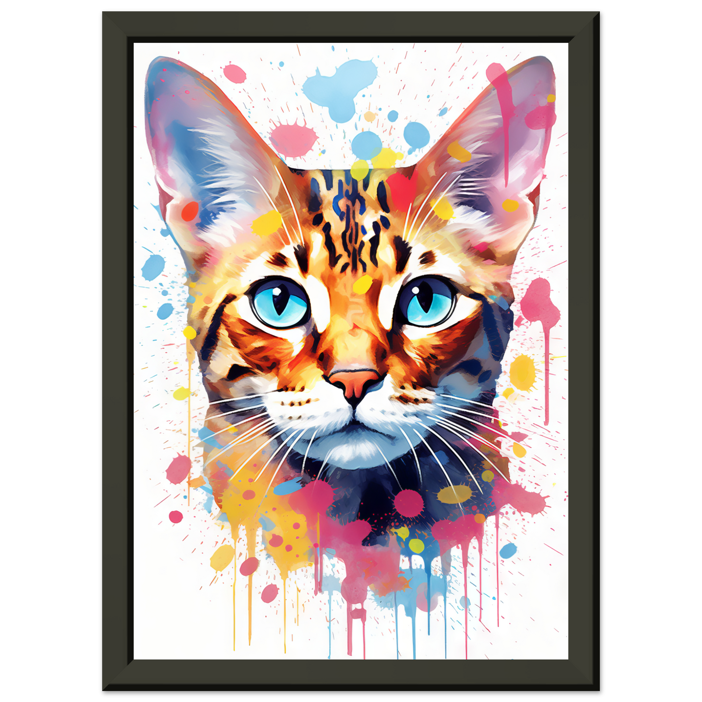 Cat Bengal Pop Art (CAT62)