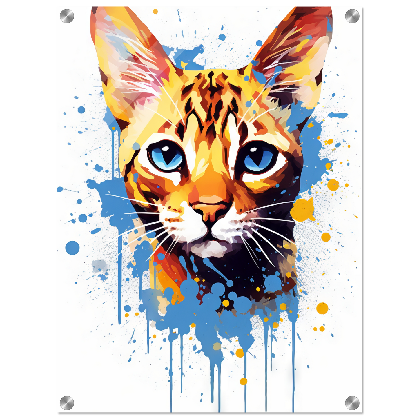 Cat Bengal Pop Art (CAT63)