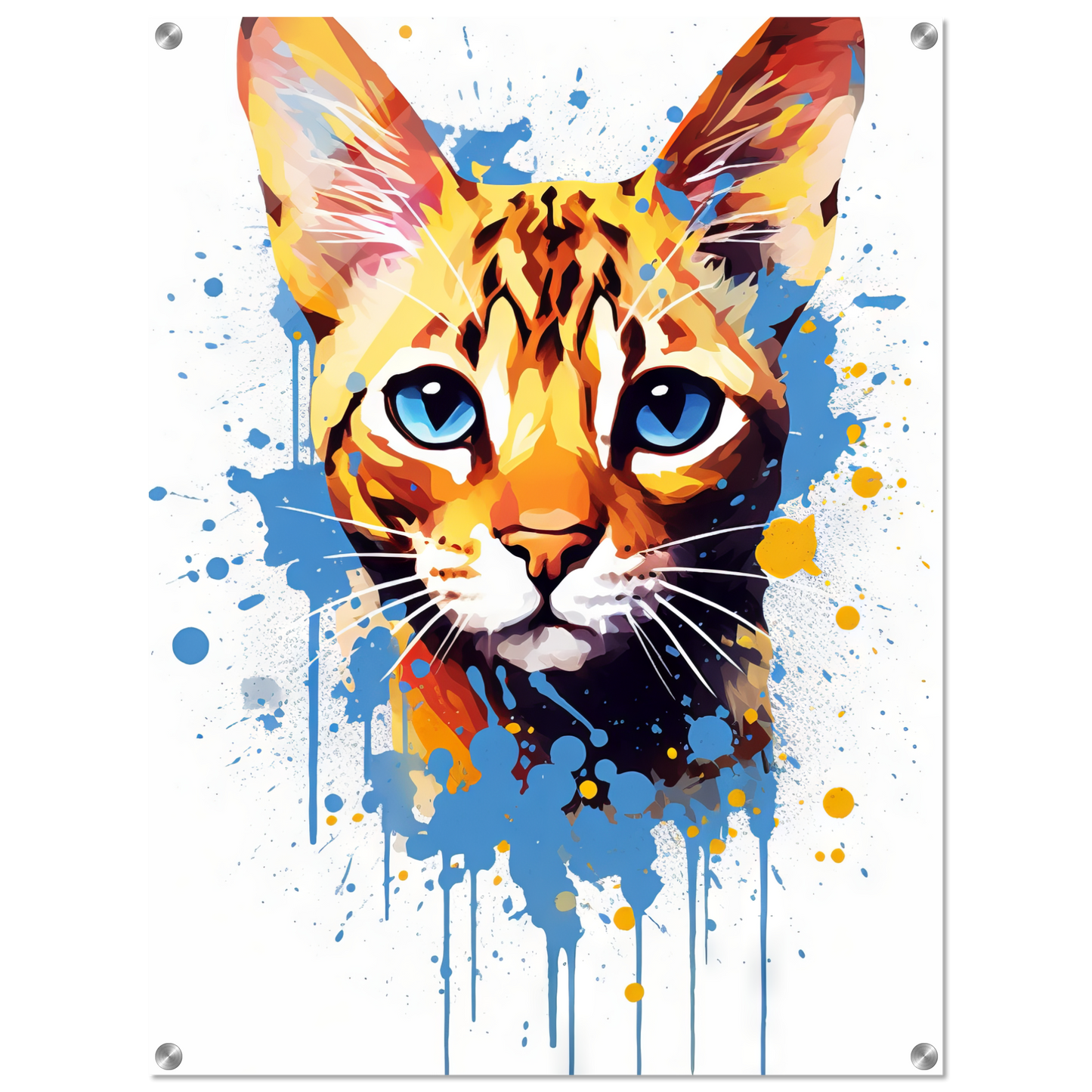 Cat Bengal Pop Art (CAT63)
