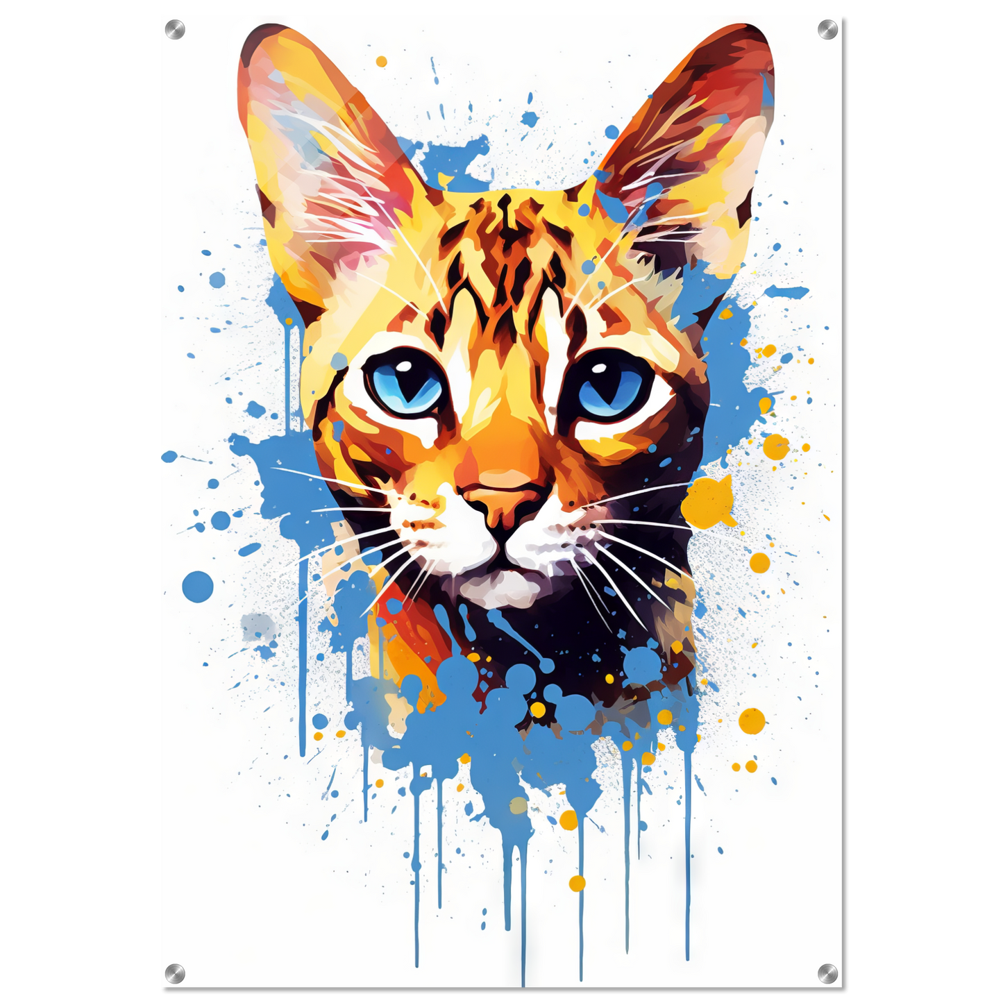 Cat Bengal Pop Art (CAT63)
