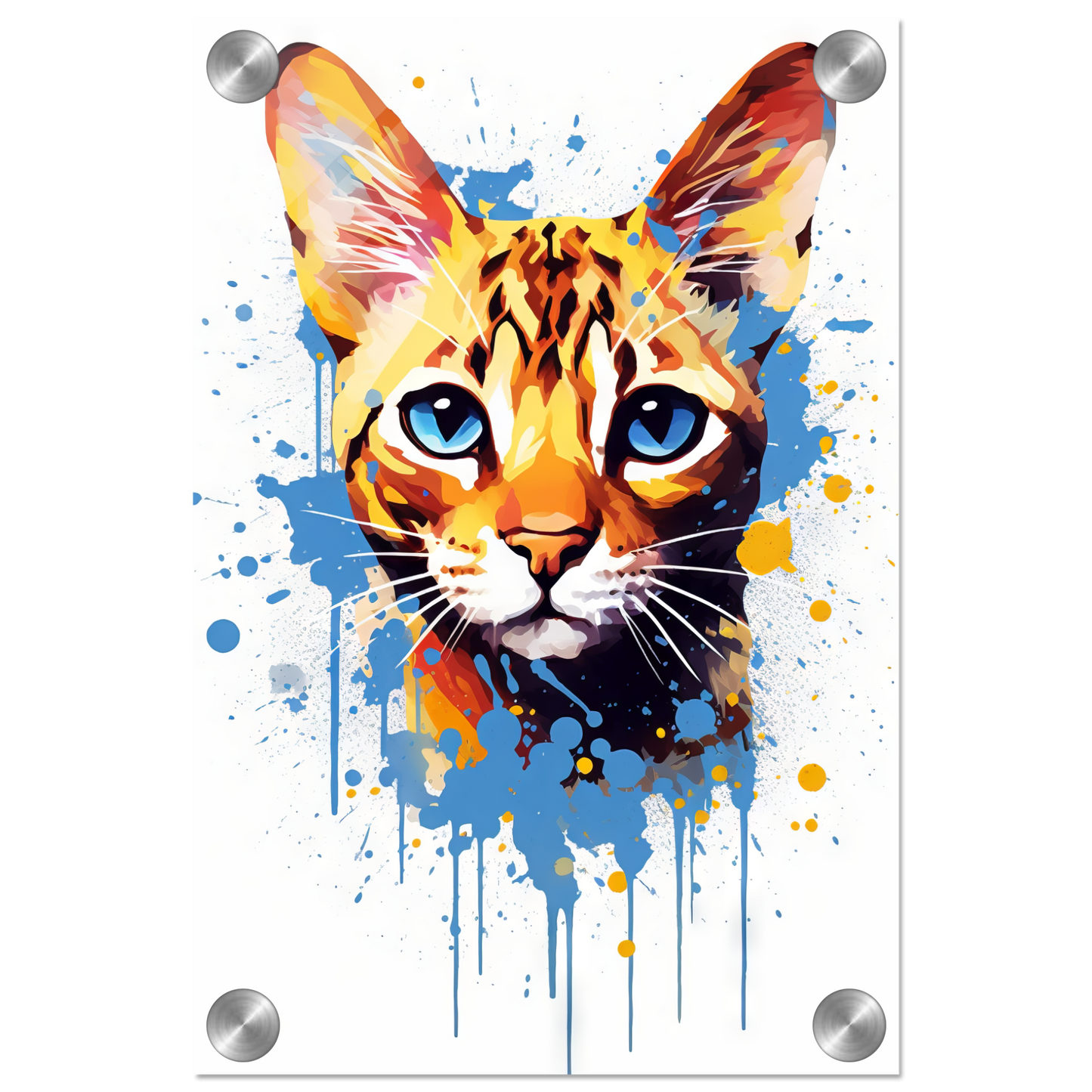 Cat Bengal Pop Art (CAT63)