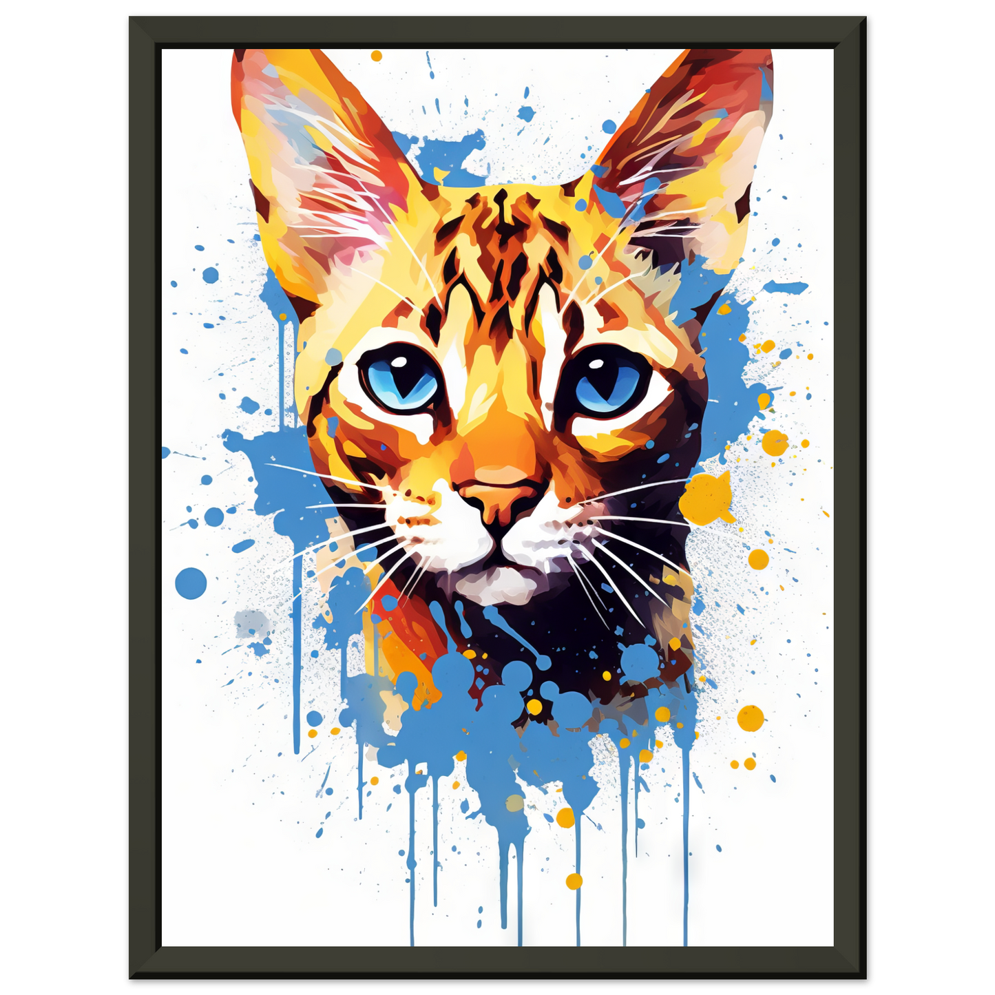 Cat Bengal Pop Art (CAT63)