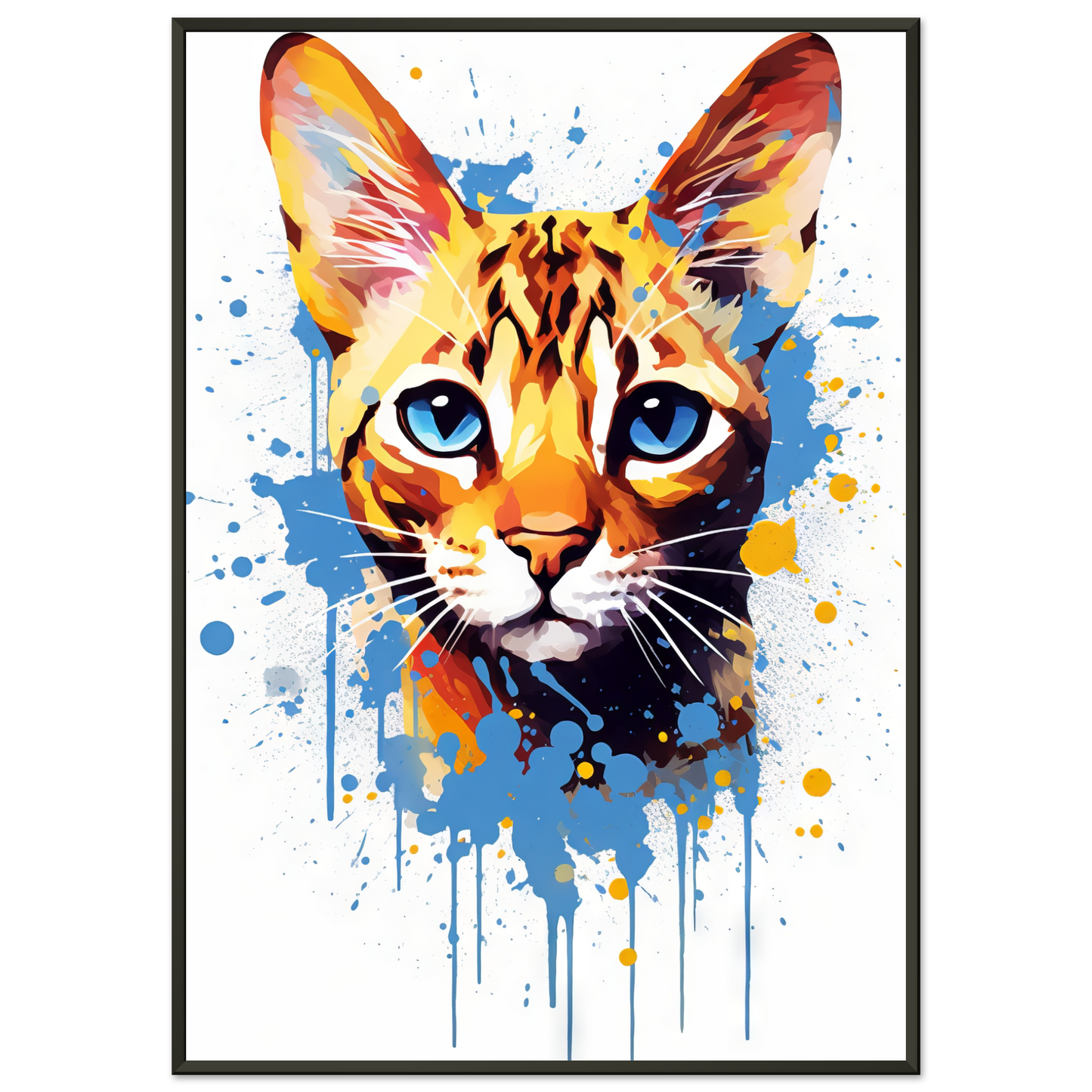 Cat Bengal Pop Art (CAT63)