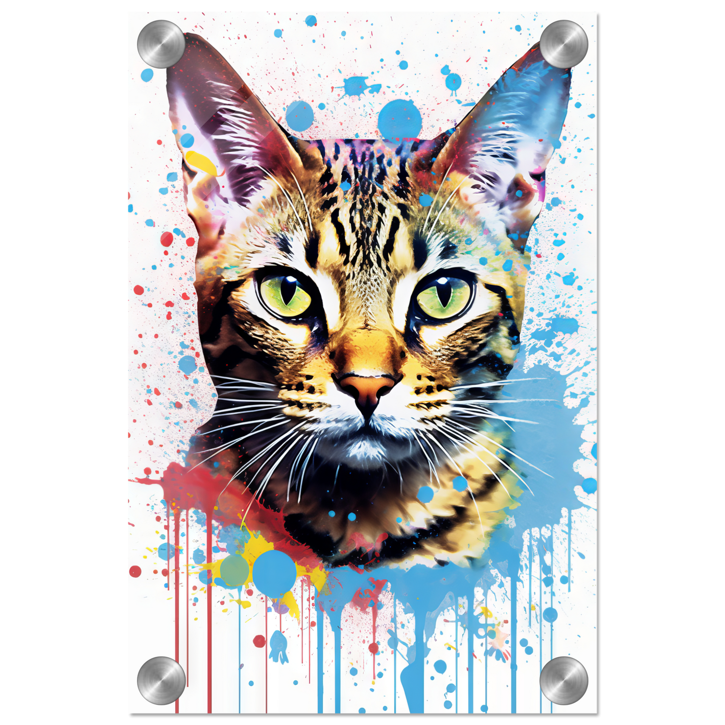 Katze Bengal Pop-Art (CAT64)