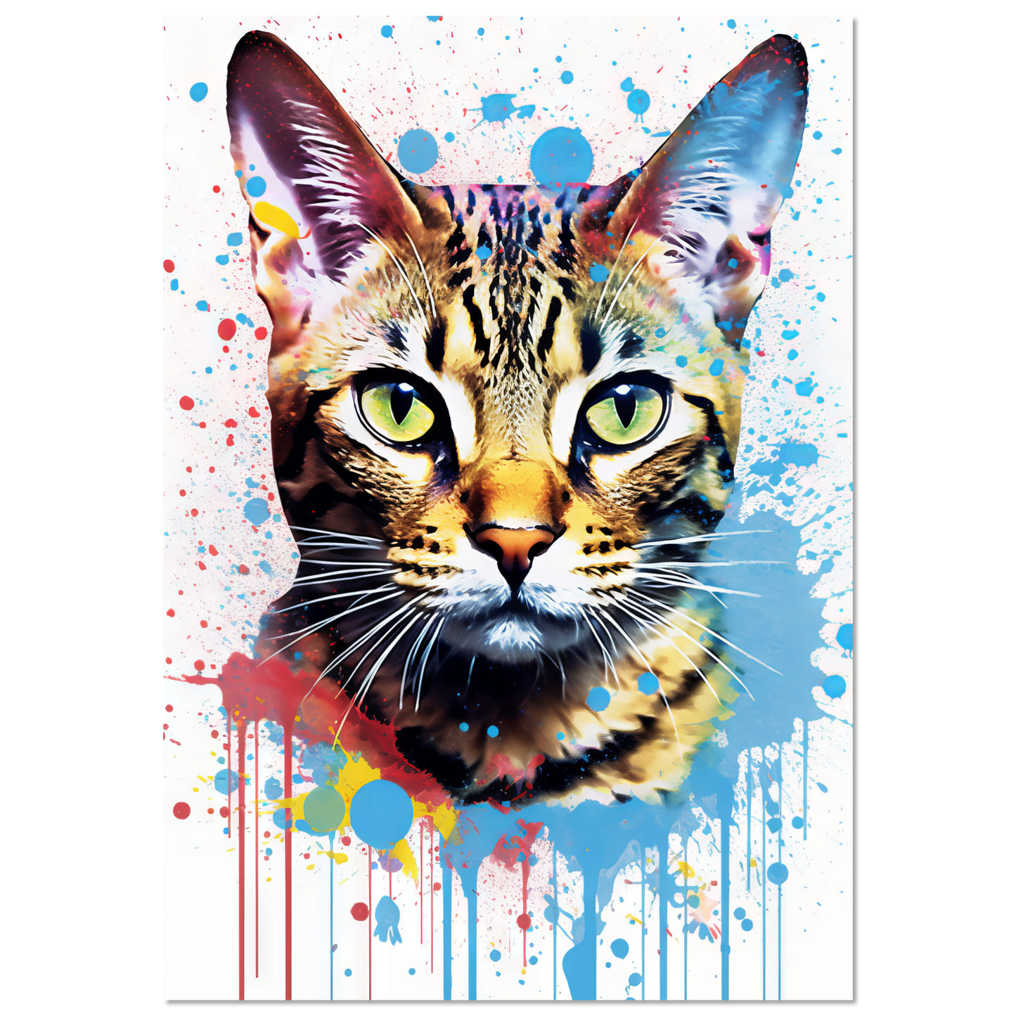 Cat Bengal Pop Art (CAT64)
