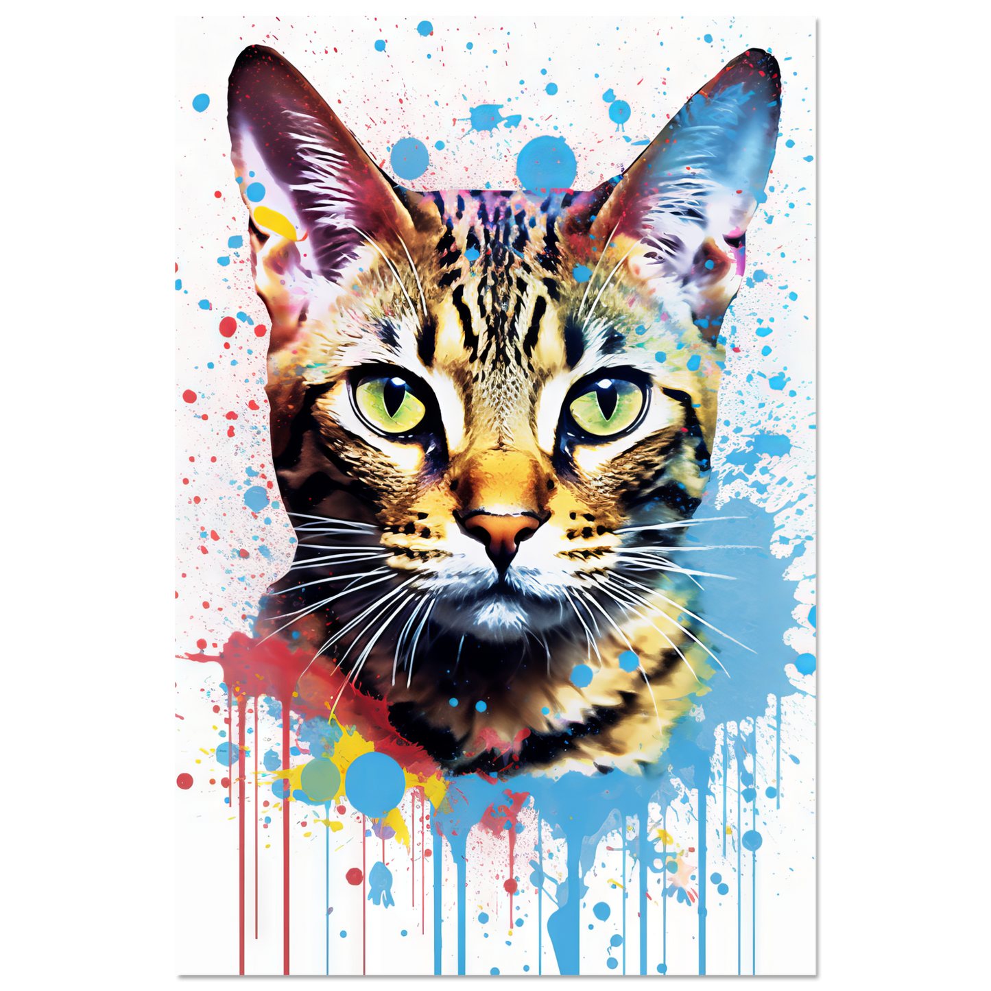 Cat Bengal Pop Art (CAT64)