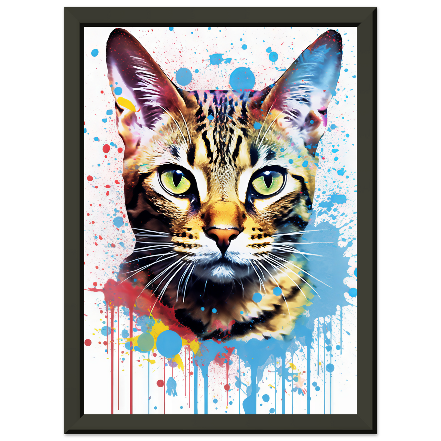 Katze Bengal Pop-Art (CAT64)