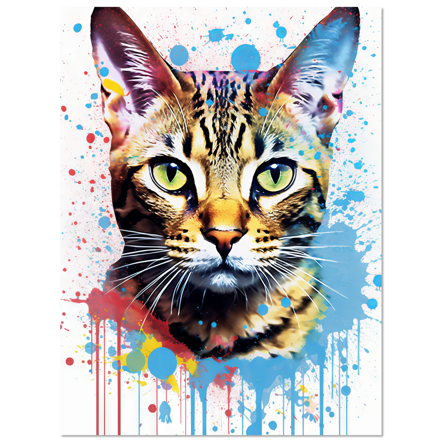 Cat Bengal Pop Art (CAT64)