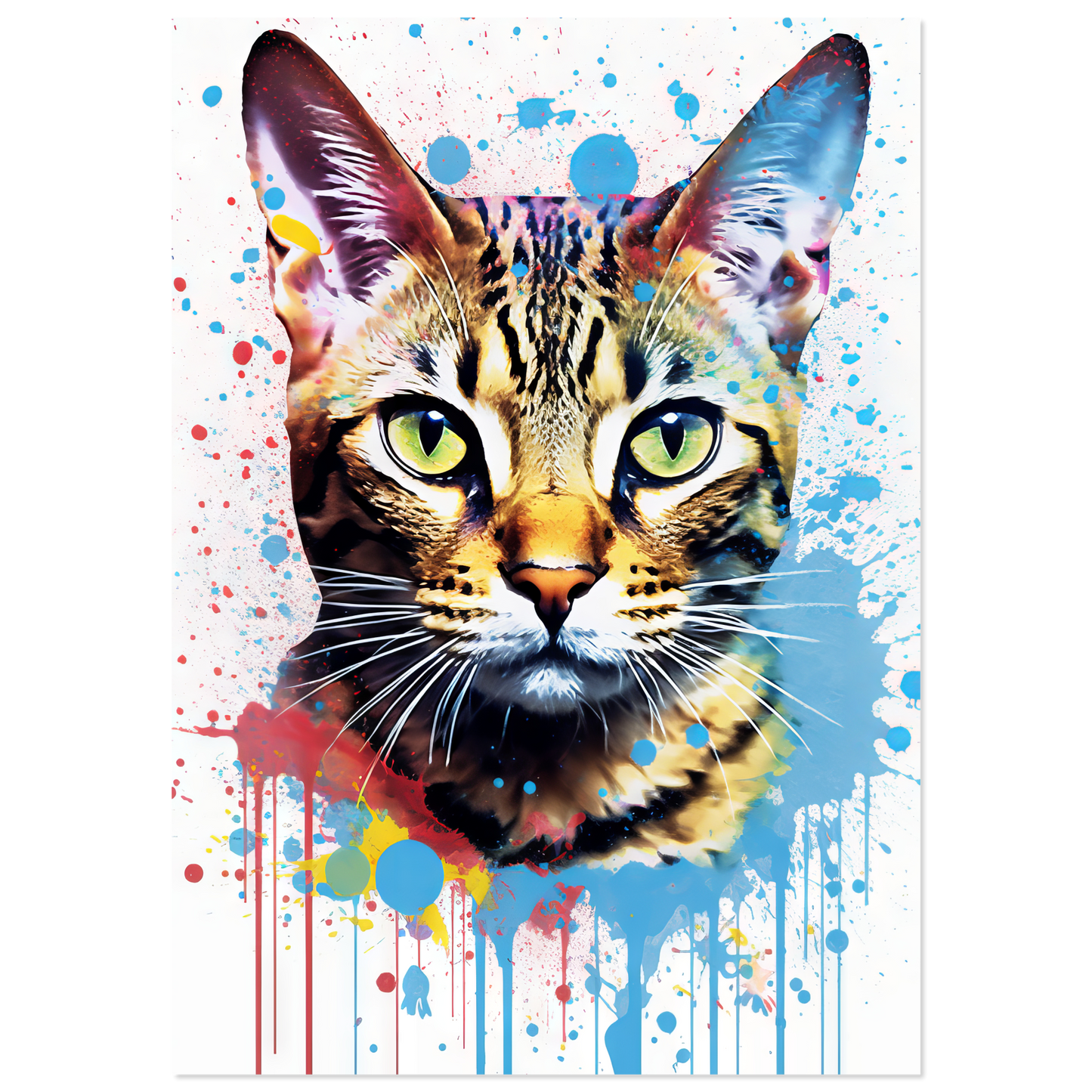 Cat Bengal Pop Art (CAT64)