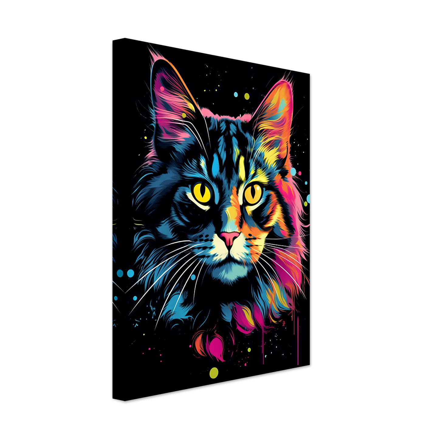 Katze Norgwegische Waldkatze Pop-Art (CAT65)
