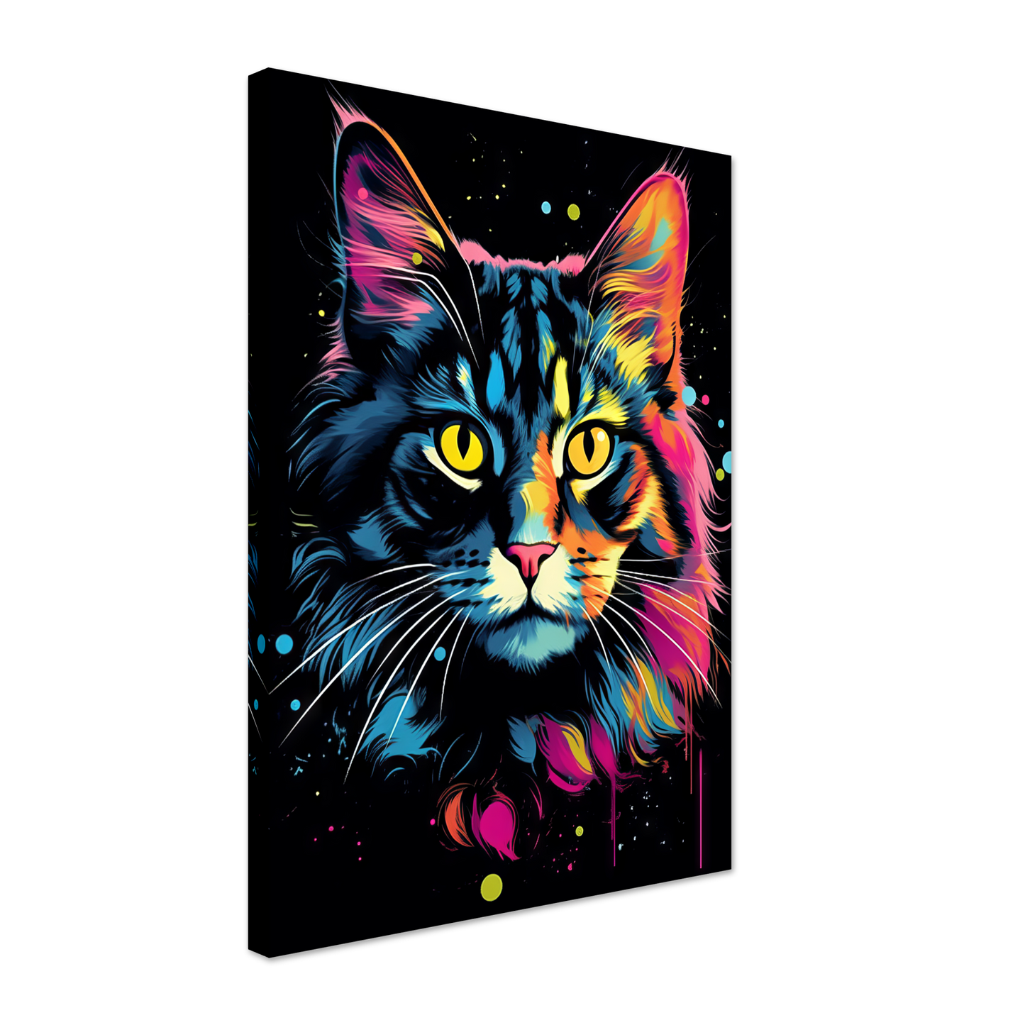 Katze Norgwegische Waldkatze Pop-Art (CAT65)