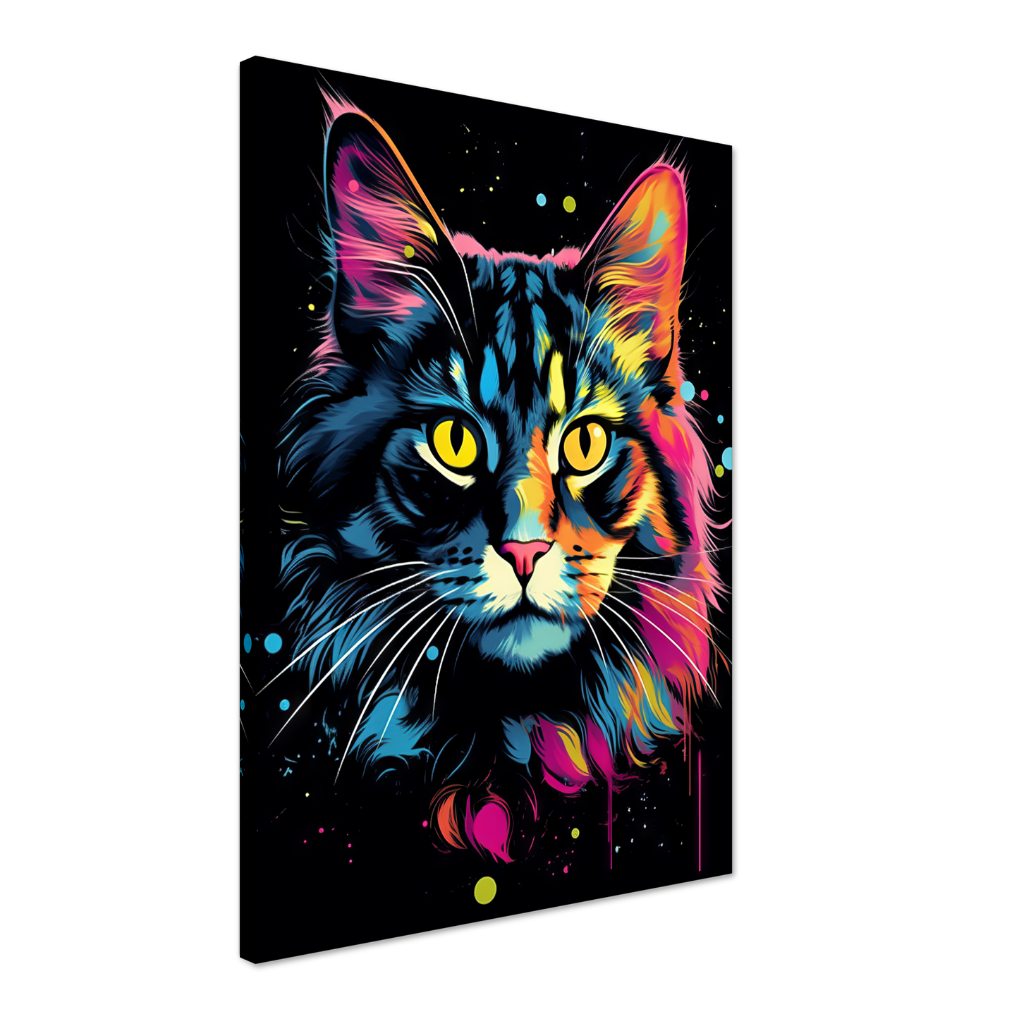 Katze Norgwegische Waldkatze Pop-Art (CAT65)