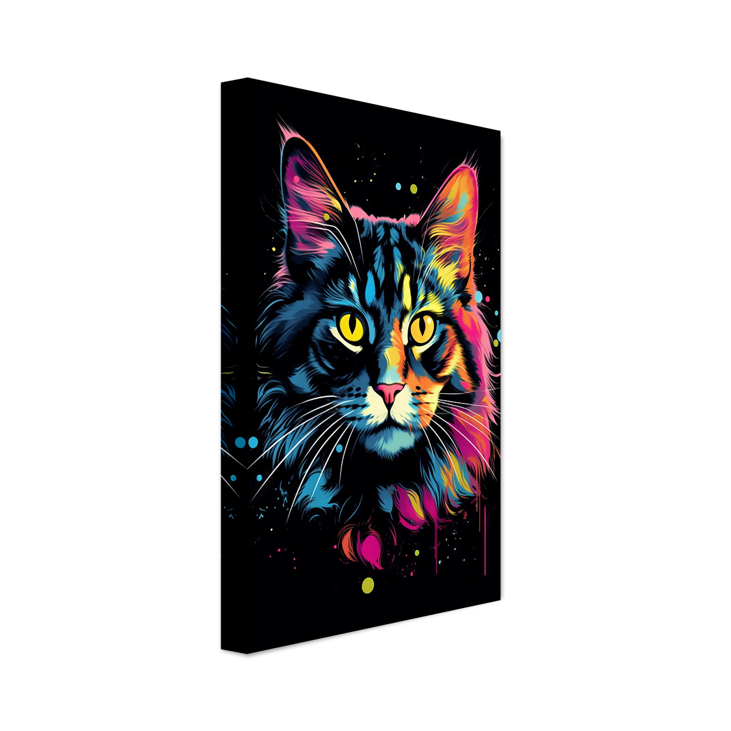 Katze Norgwegische Waldkatze Pop-Art (CAT65)