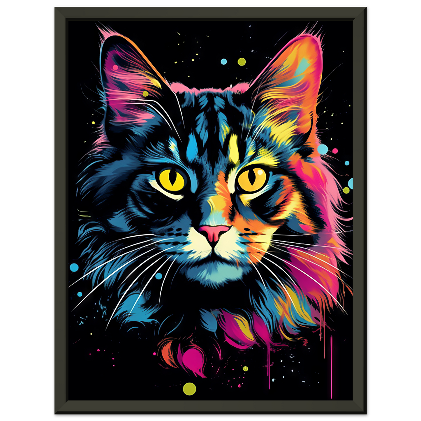 Katze Norgwegische Waldkatze Pop-Art (CAT65)