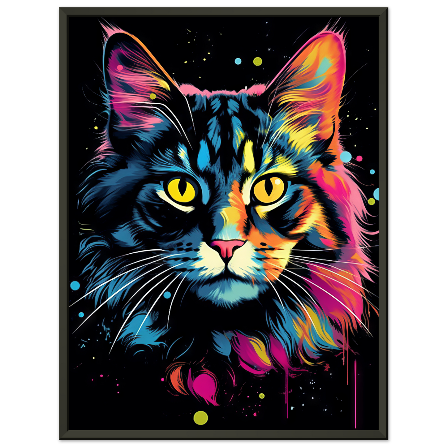 Katze Norgwegische Waldkatze Pop-Art (CAT65)