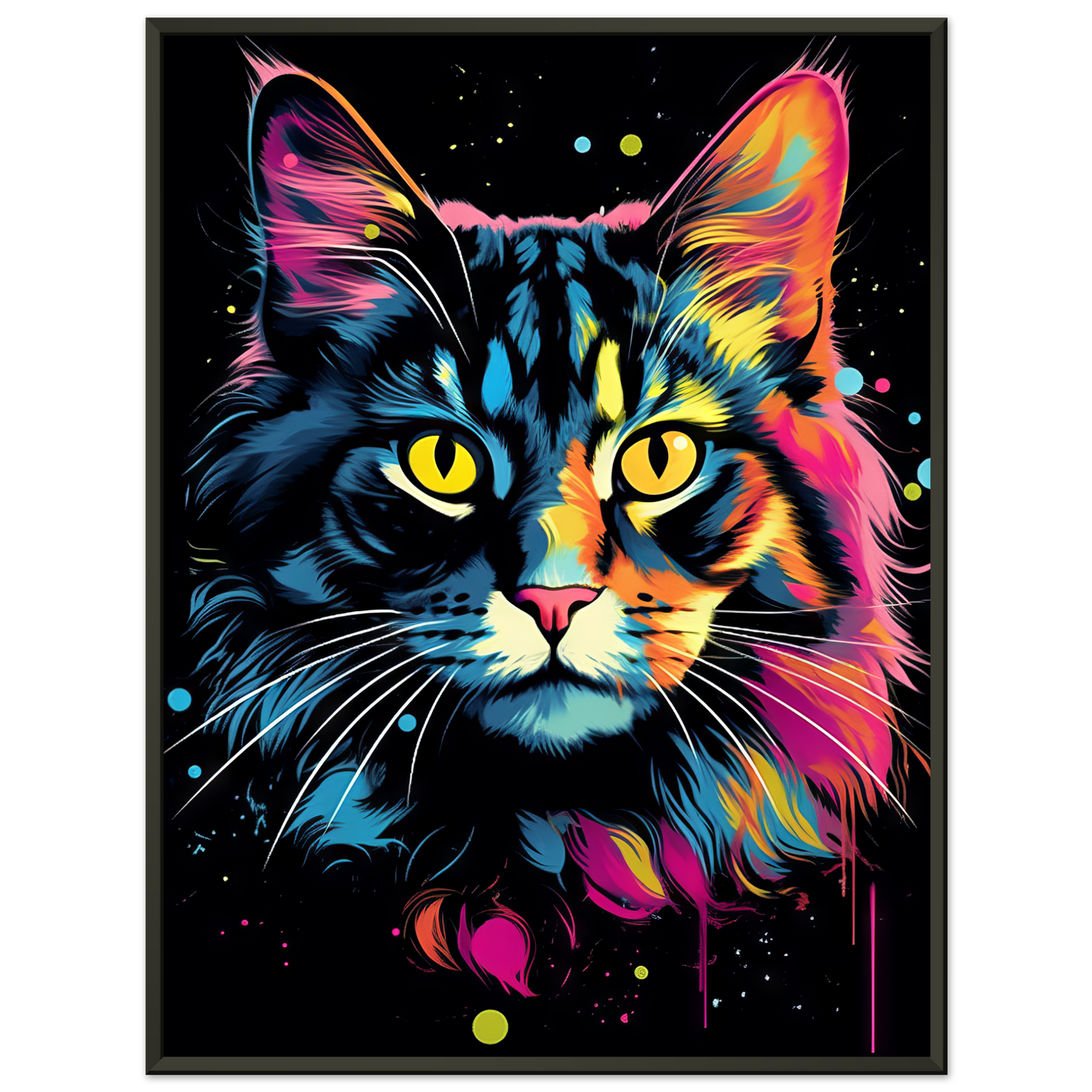 Katze Norgwegische Waldkatze Pop-Art (CAT65)