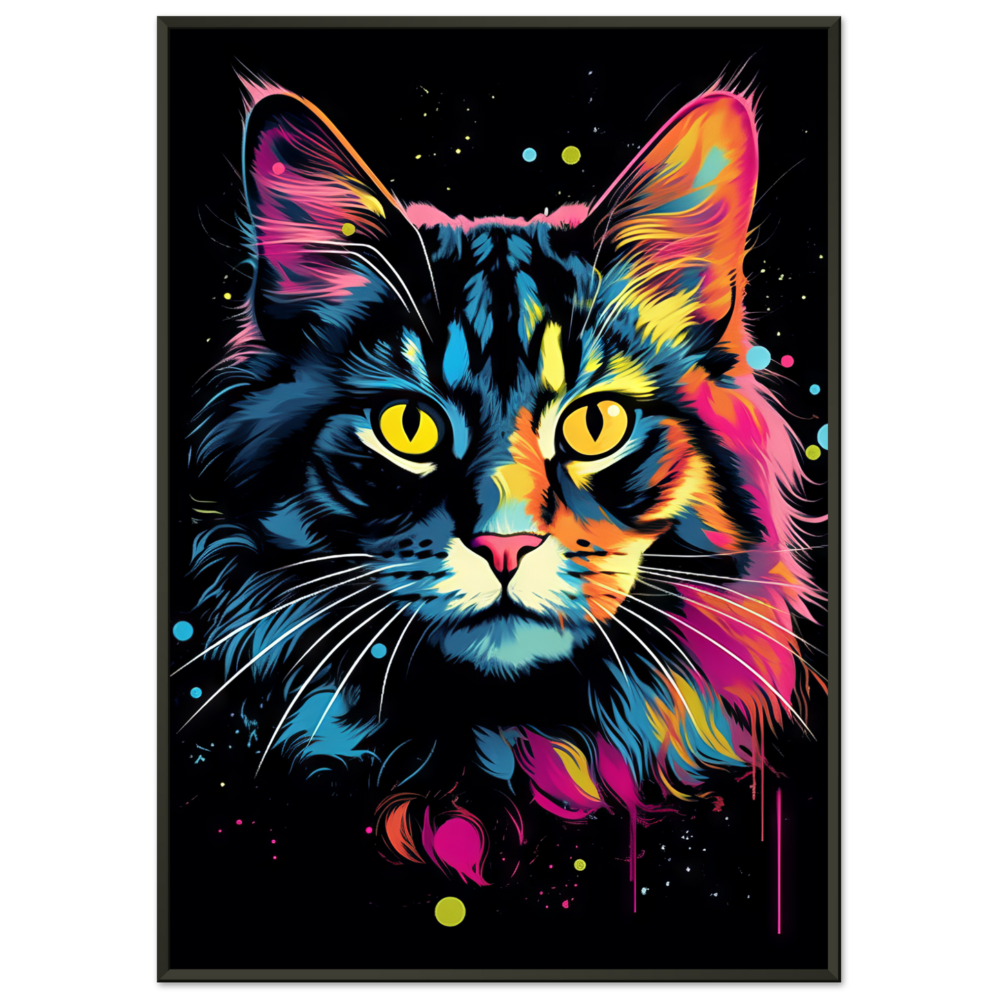 Katze Norgwegische Waldkatze Pop-Art (CAT65)