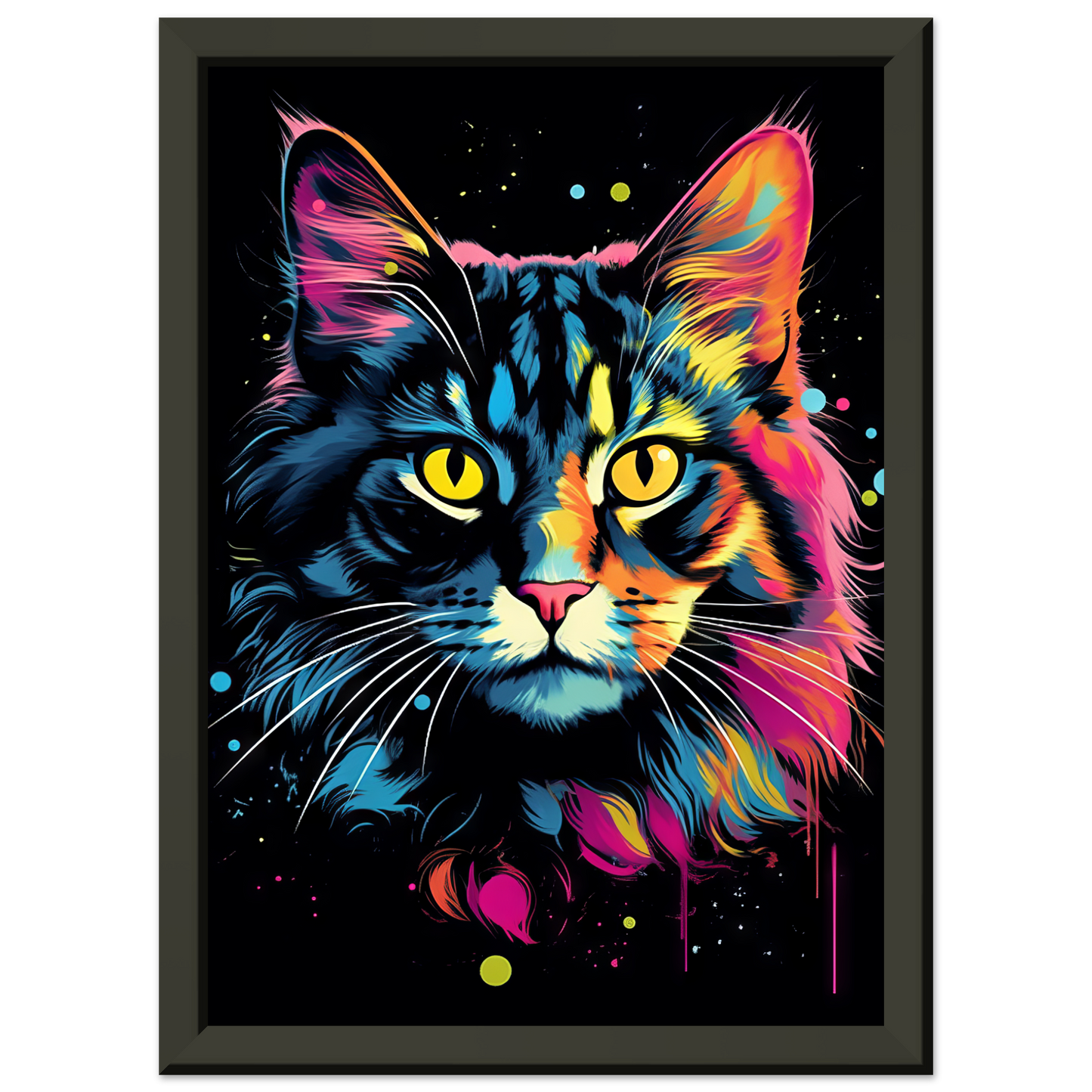 Katze Norgwegische Waldkatze Pop-Art (CAT65)