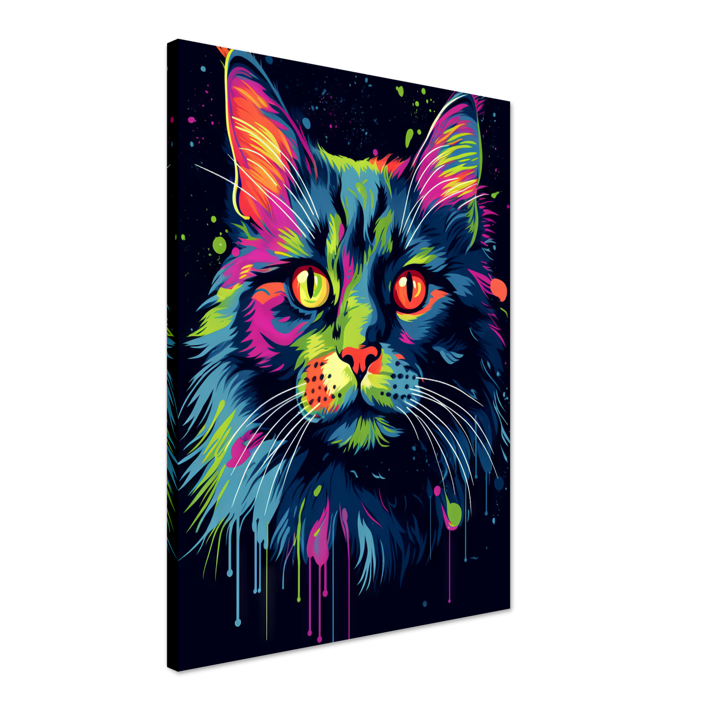 Katze Norgwegische Waldkatze Pop-Art (CAT66)