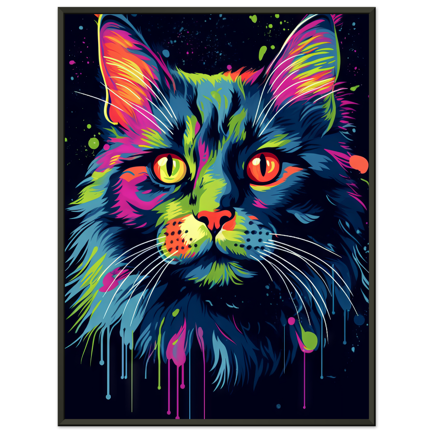 Katze Norgwegische Waldkatze Pop-Art (CAT66)