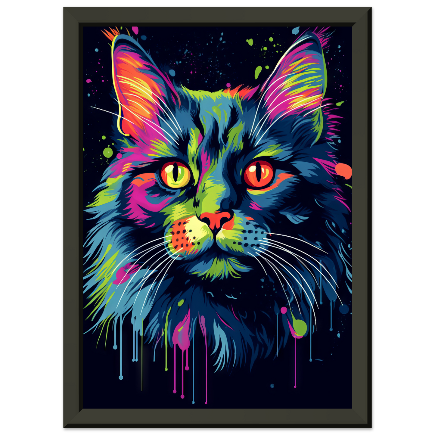 Katze Norgwegische Waldkatze Pop-Art (CAT66)