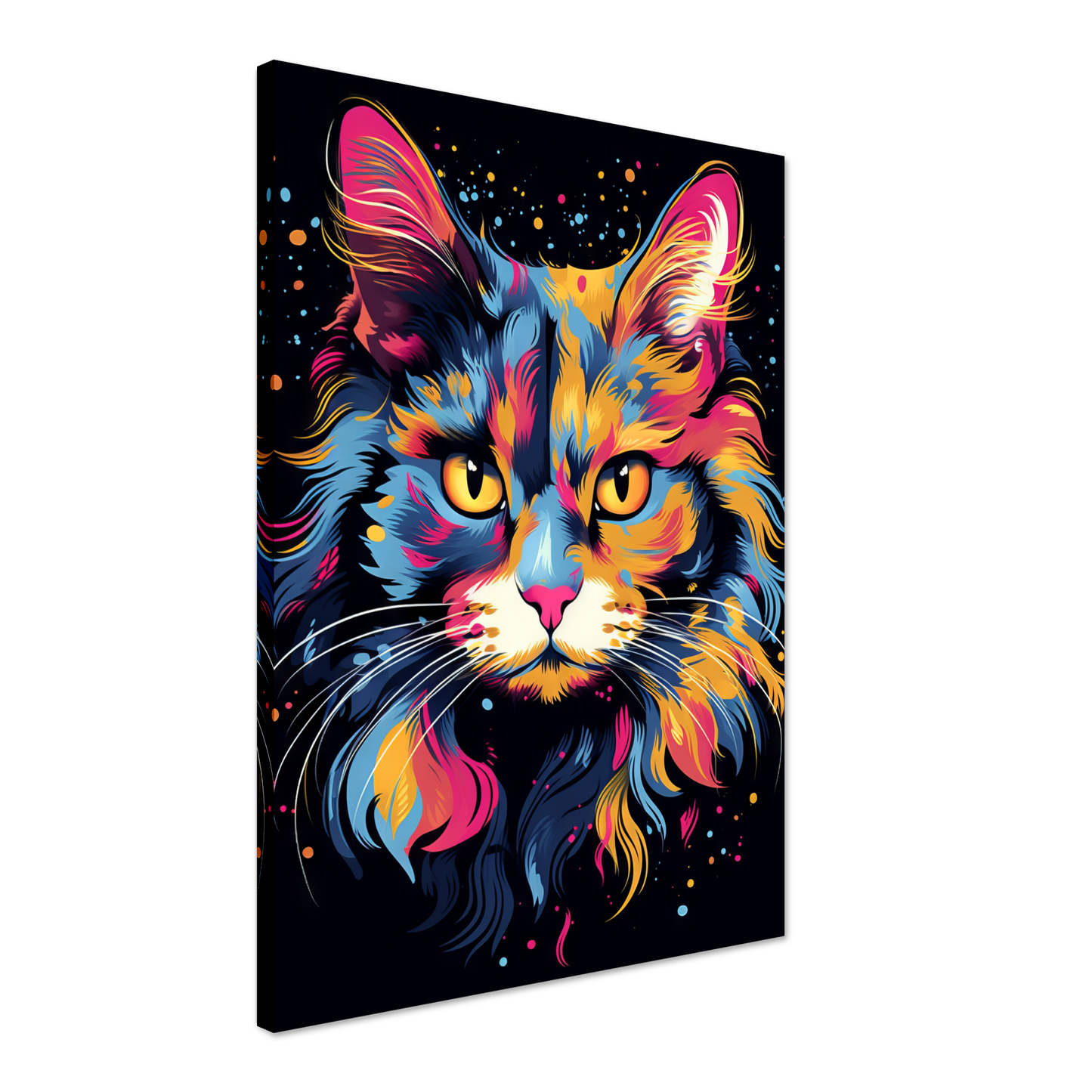 Katze Norgwegische Waldkatze Pop-Art (CAT67)