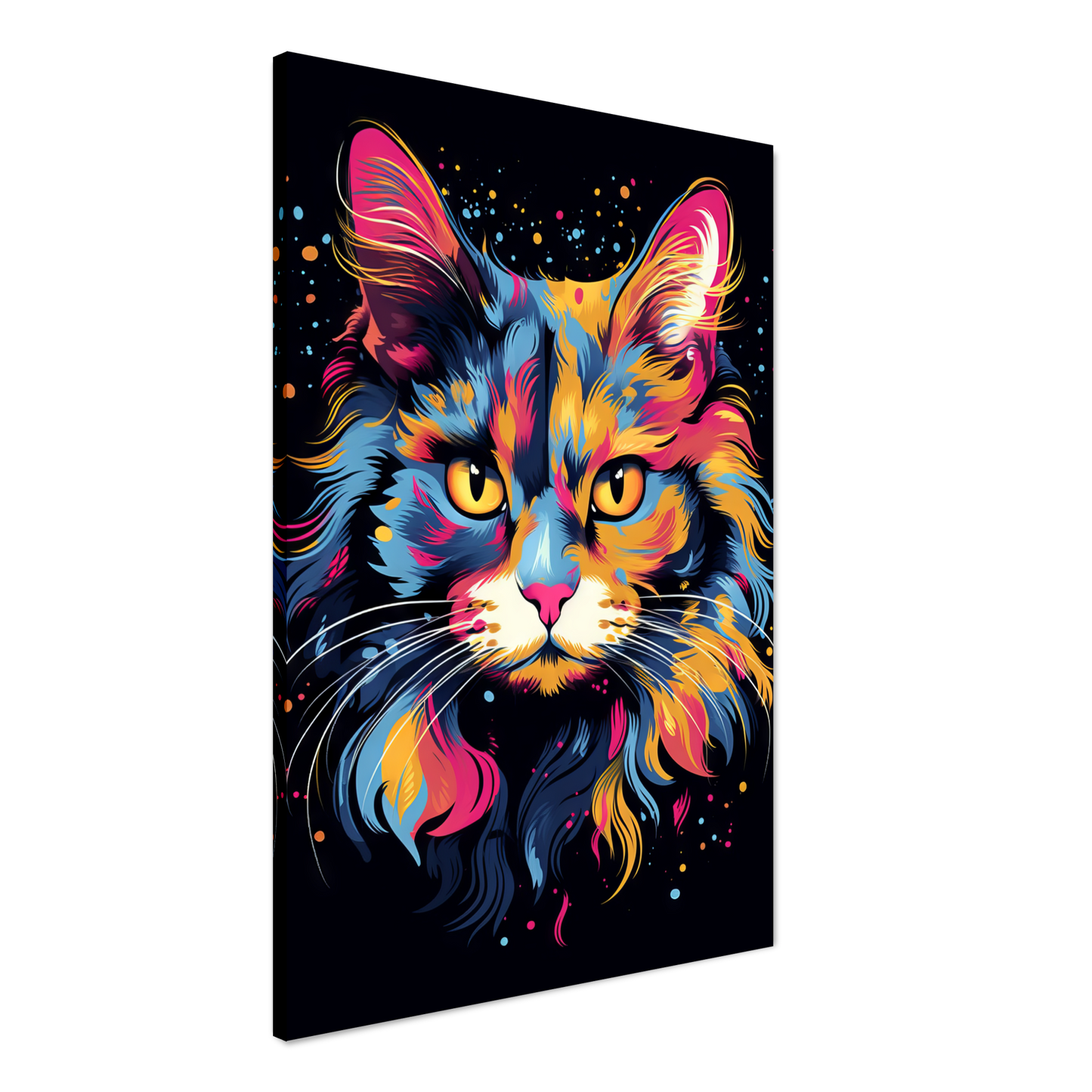 Katze Norgwegische Waldkatze Pop-Art (CAT67)