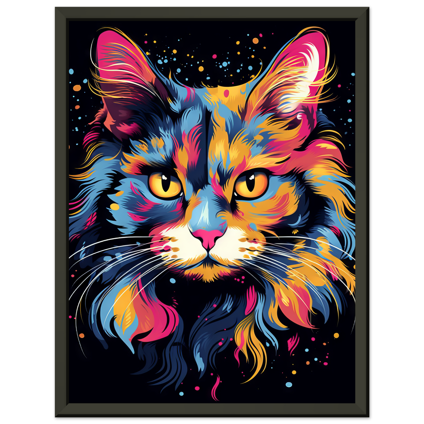 Katze Norgwegische Waldkatze Pop-Art (CAT67)