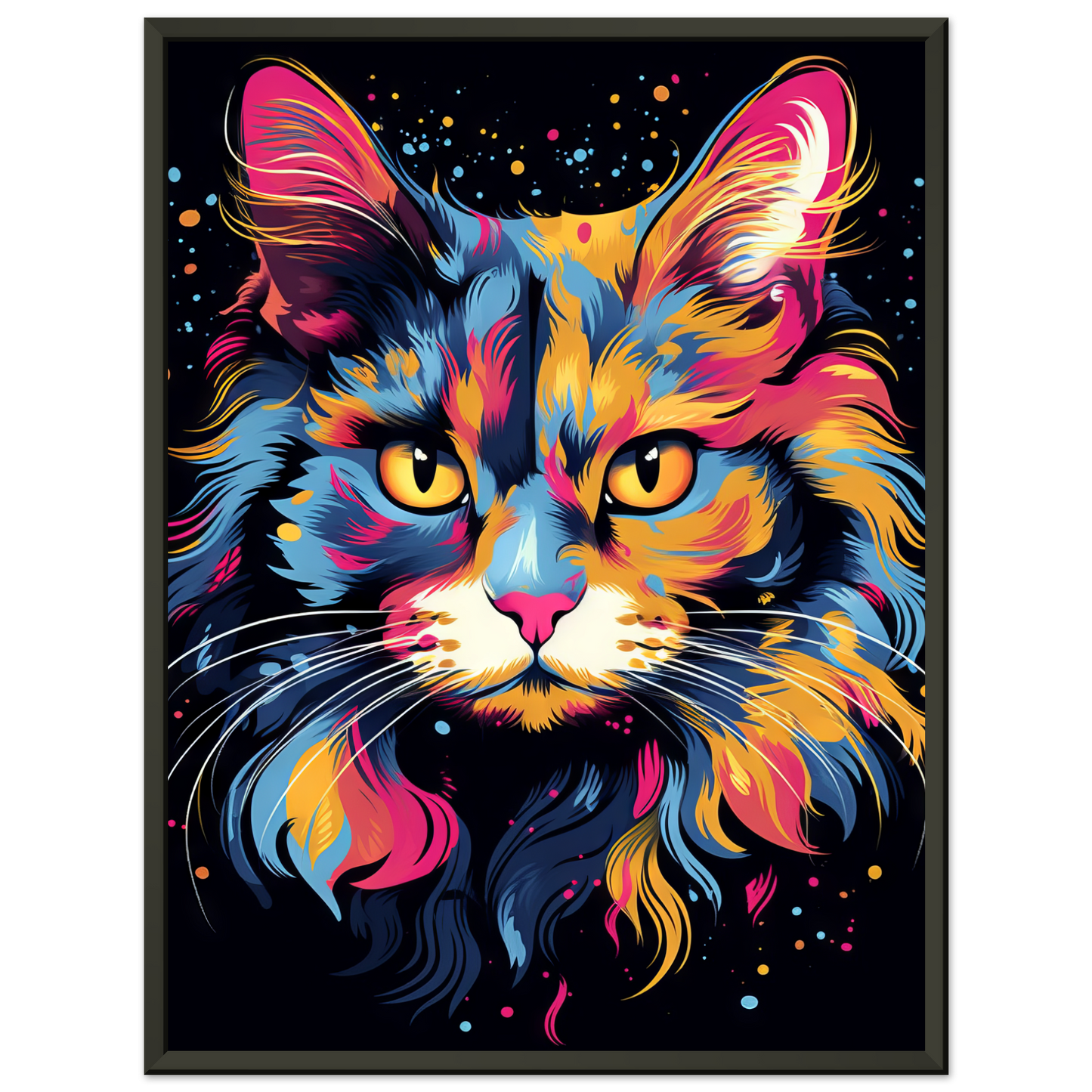 Katze Norgwegische Waldkatze Pop-Art (CAT67)