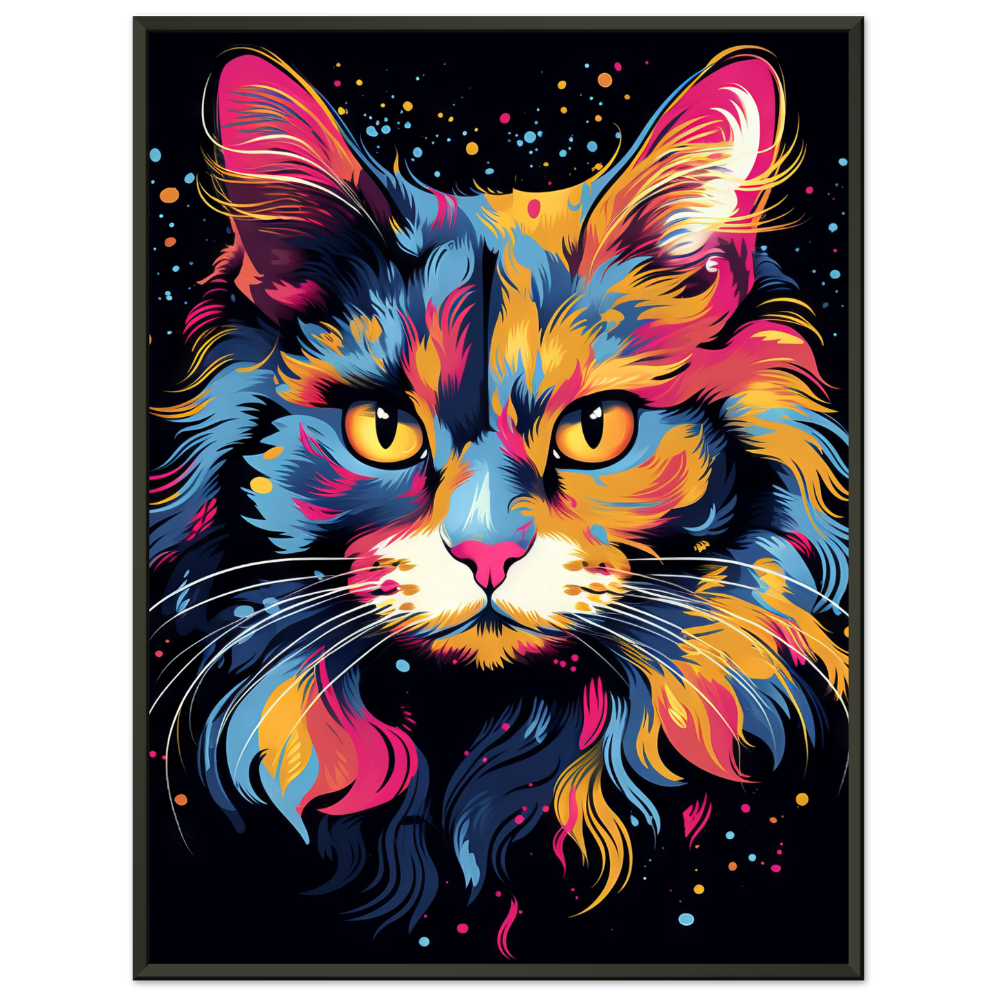 Katze Norgwegische Waldkatze Pop-Art (CAT67)