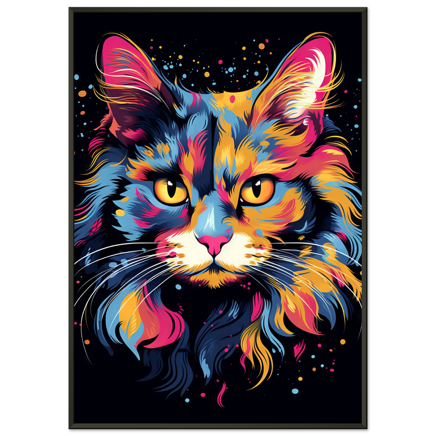 Katze Norgwegische Waldkatze Pop-Art (CAT67)