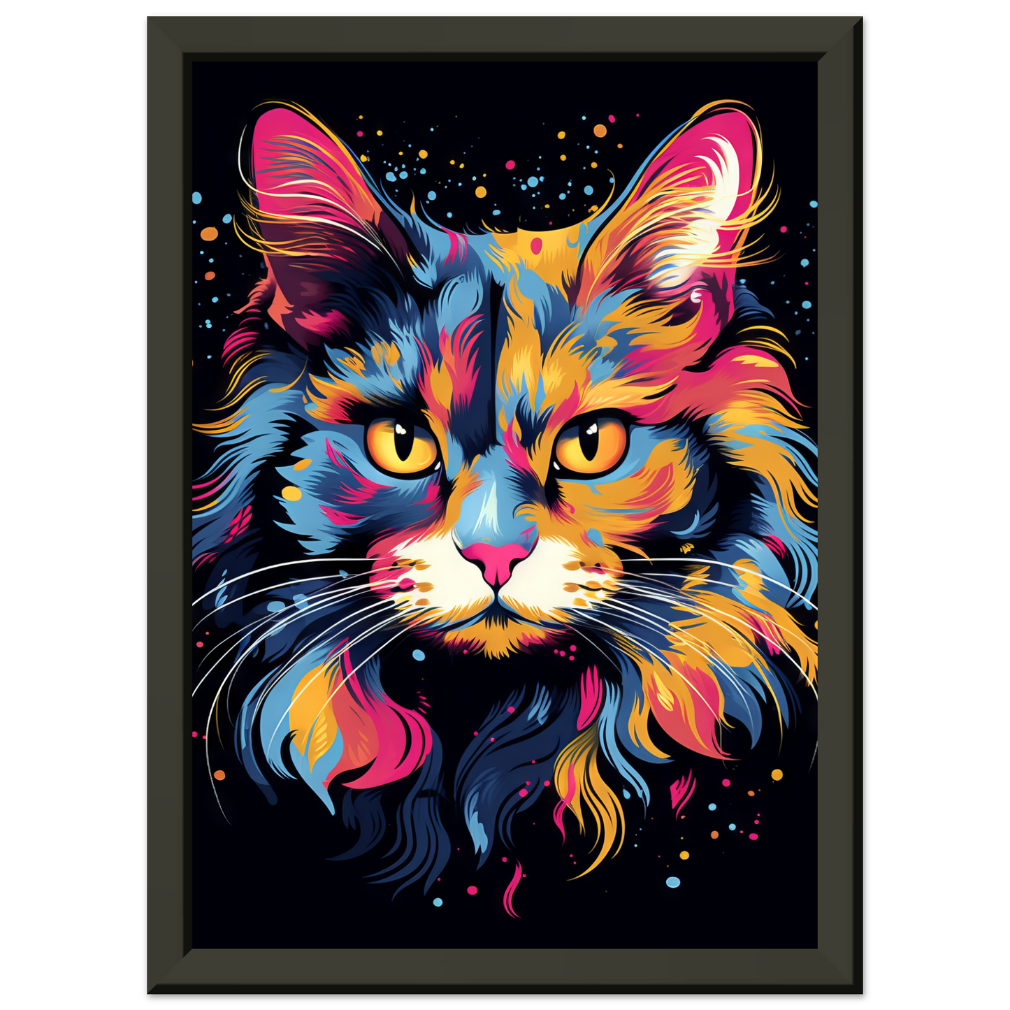 Katze Norgwegische Waldkatze Pop-Art (CAT67)
