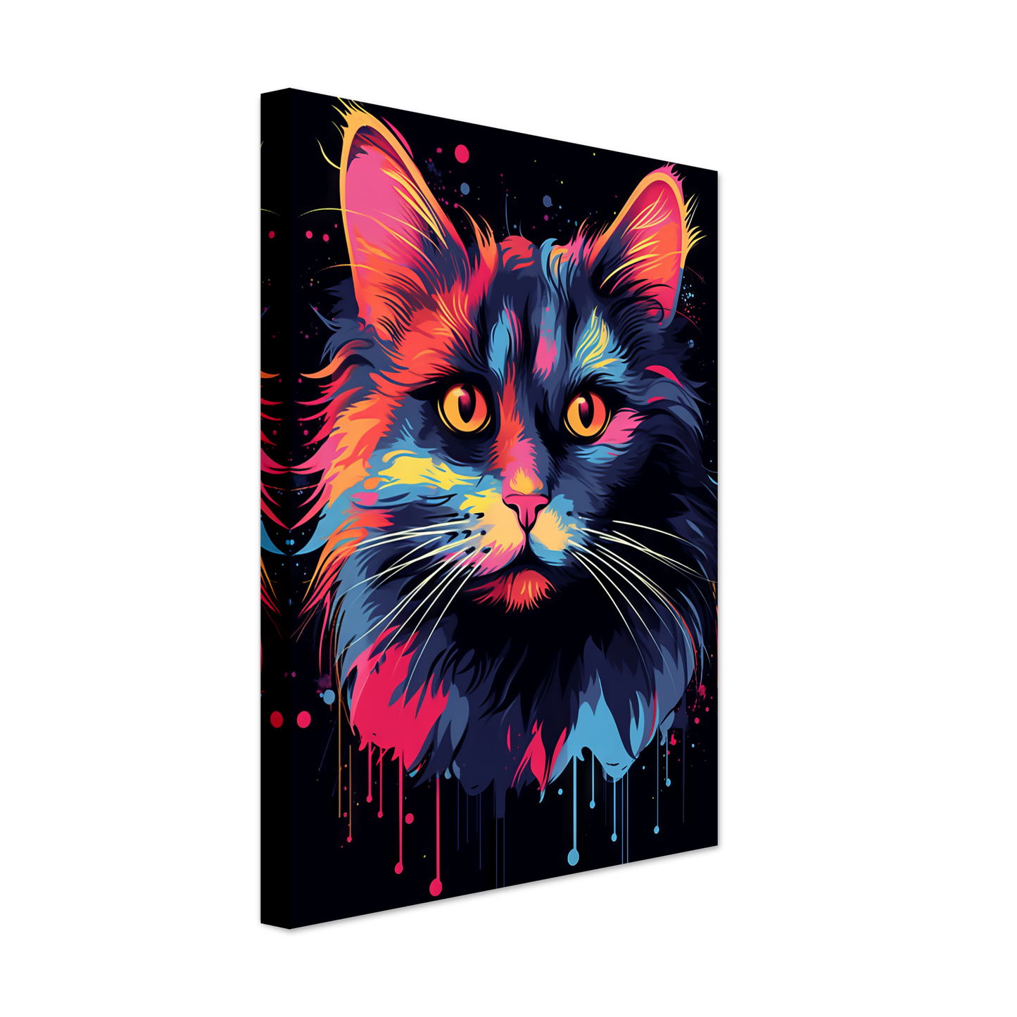 Katze Norgwegische Waldkatze Pop-Art (CAT68)