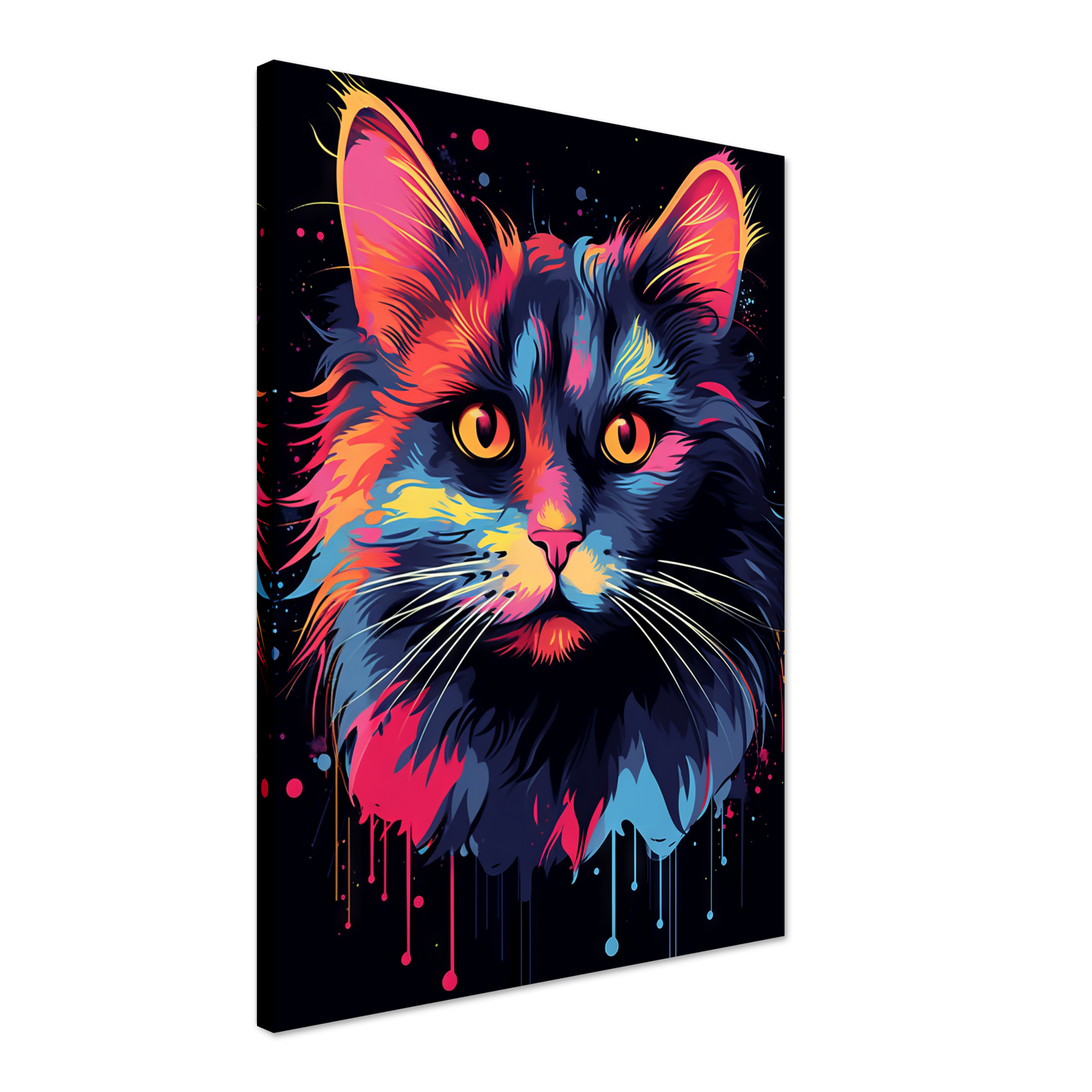 Katze Norgwegische Waldkatze Pop-Art (CAT68)