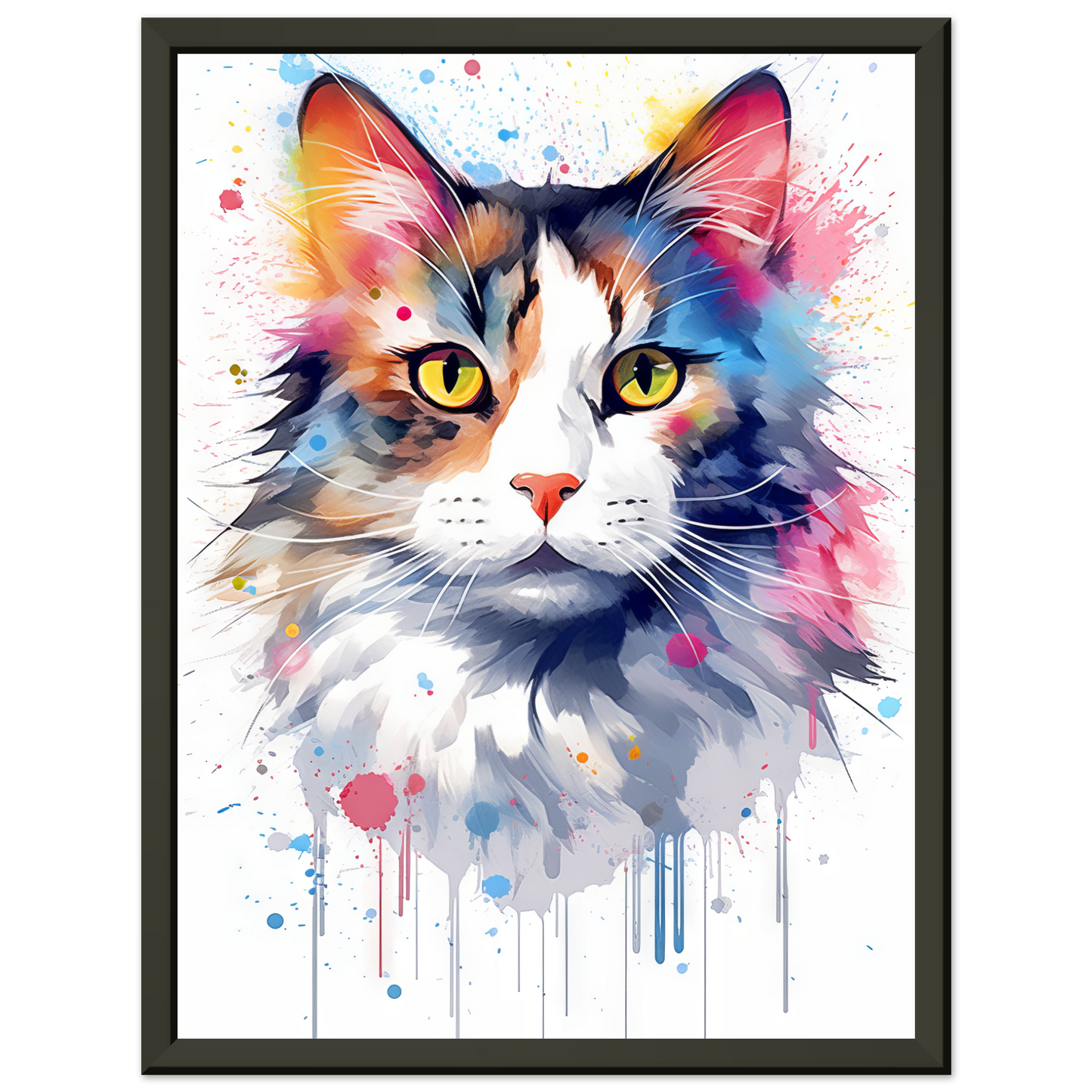 Katze Norgwegische Waldkatze Pop-Art (CAT69)