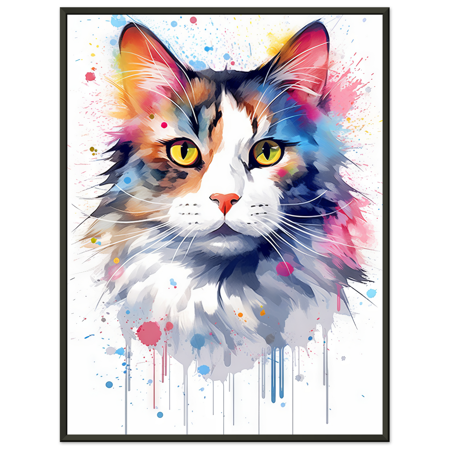 Katze Norgwegische Waldkatze Pop-Art (CAT69)