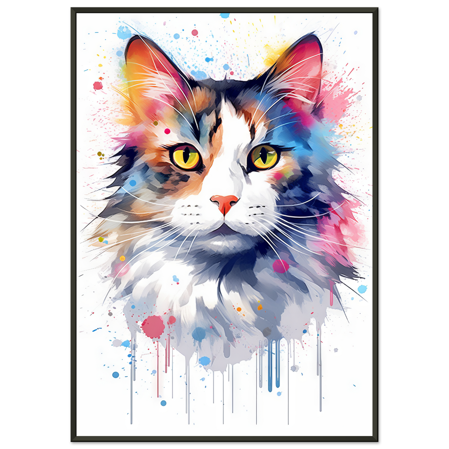 Katze Norgwegische Waldkatze Pop-Art (CAT69)