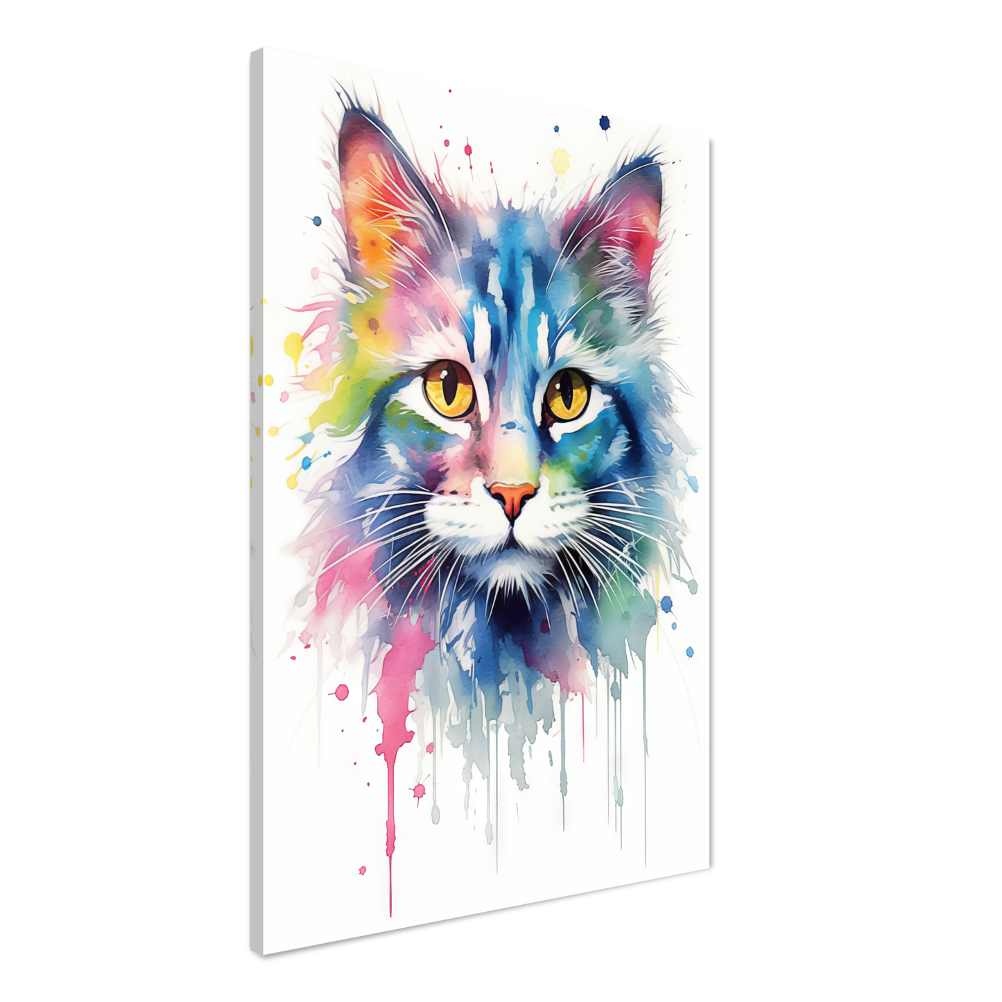 Katze Norgwegische Waldkatze Pop-Art (CAT72)