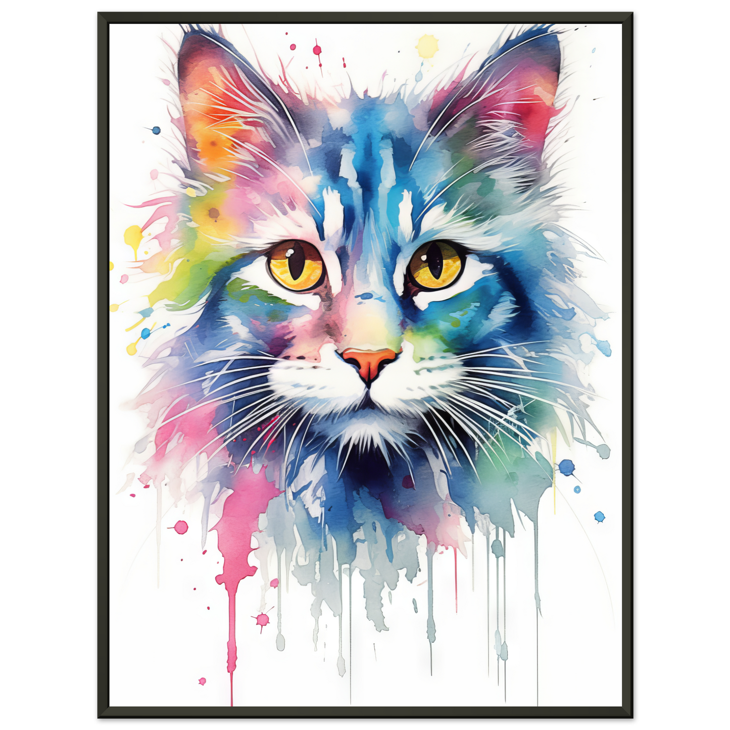 Katze Norgwegische Waldkatze Pop-Art (CAT72)