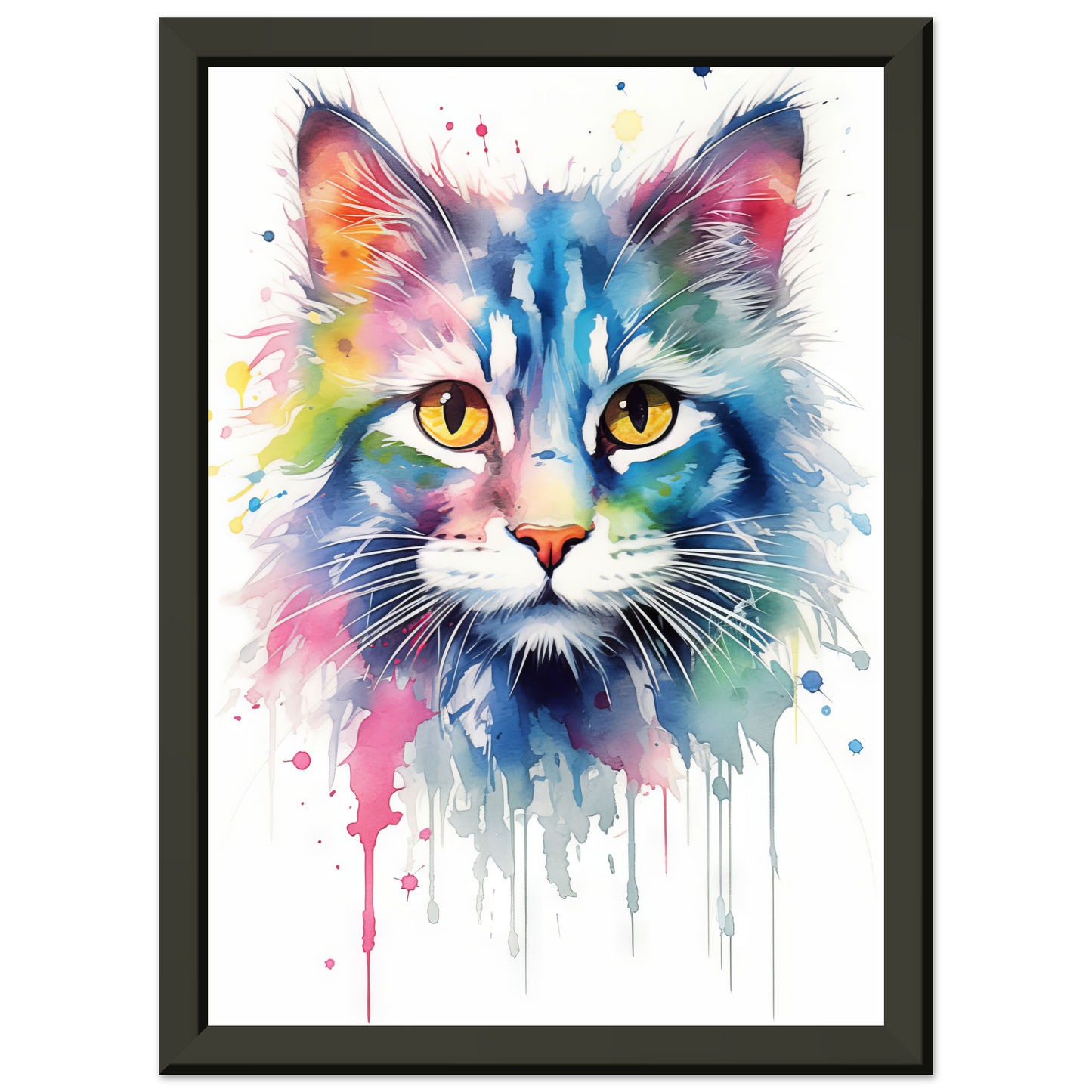 Katze Norgwegische Waldkatze Pop-Art (CAT72)