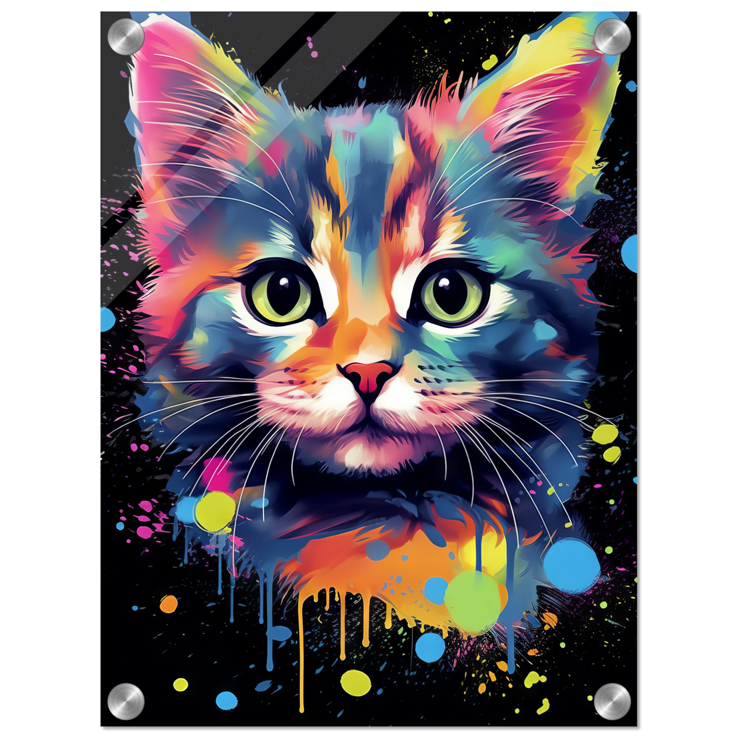 Cat Baby Kitten Pop Art (CAT73)