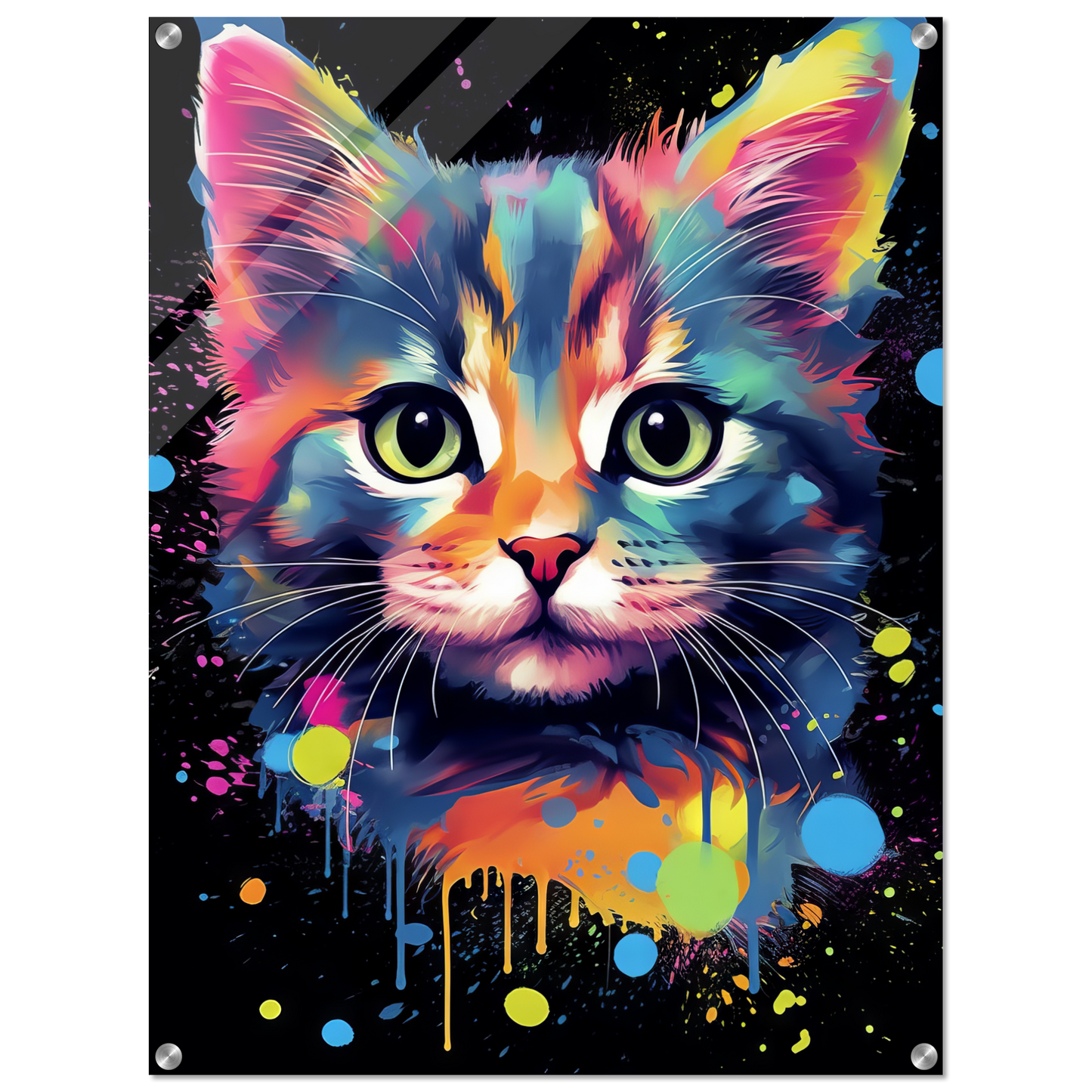 Cat Baby Kitten Pop Art (CAT73)
