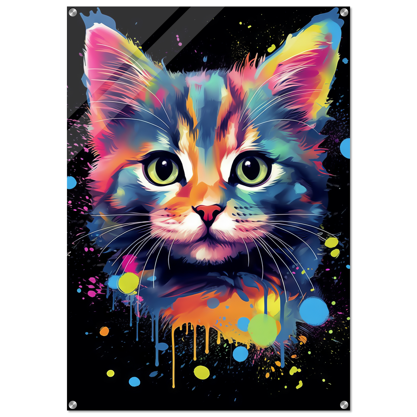 Katze Baby Kitten Pop-Art (CAT73)