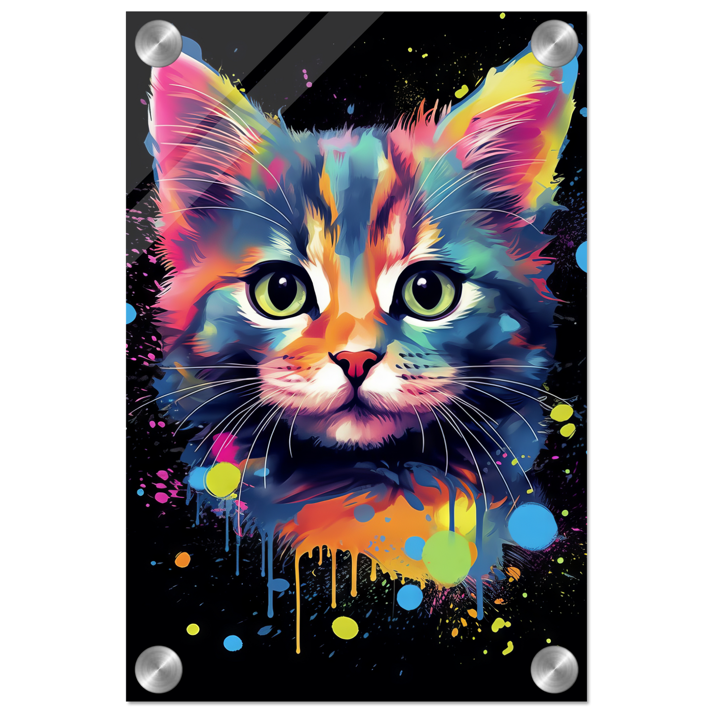 Cat Baby Kitten Pop Art (CAT73)