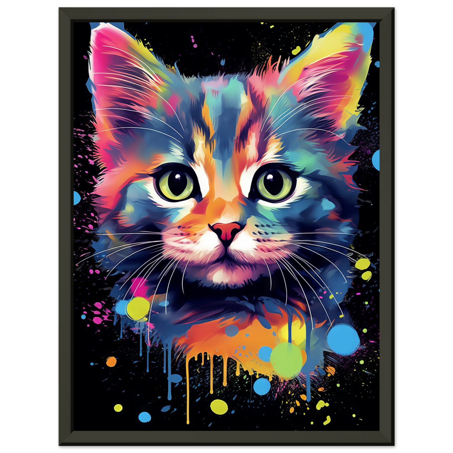 Cat Baby Kitten Pop Art (CAT73)